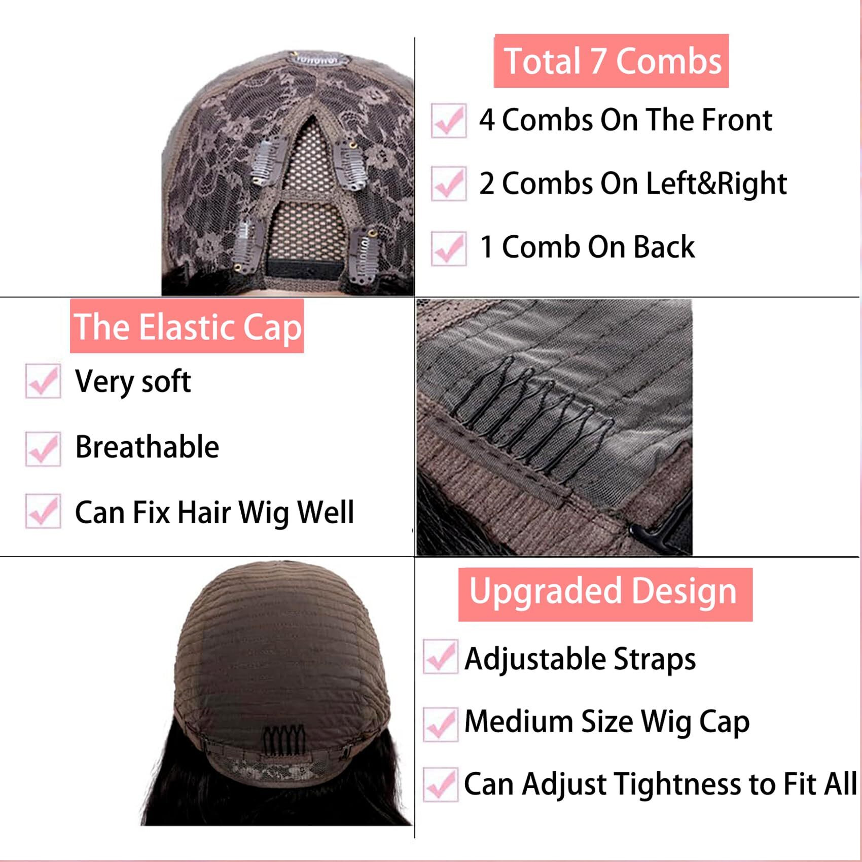 V Part Wig Human Hair Body Wave 1B/30 Color Upgrade U Part Human Hair Wig With Clips Brazilian V Part Wigs For Black Women Glueless Beginner Friendly Body Wave 18Inch