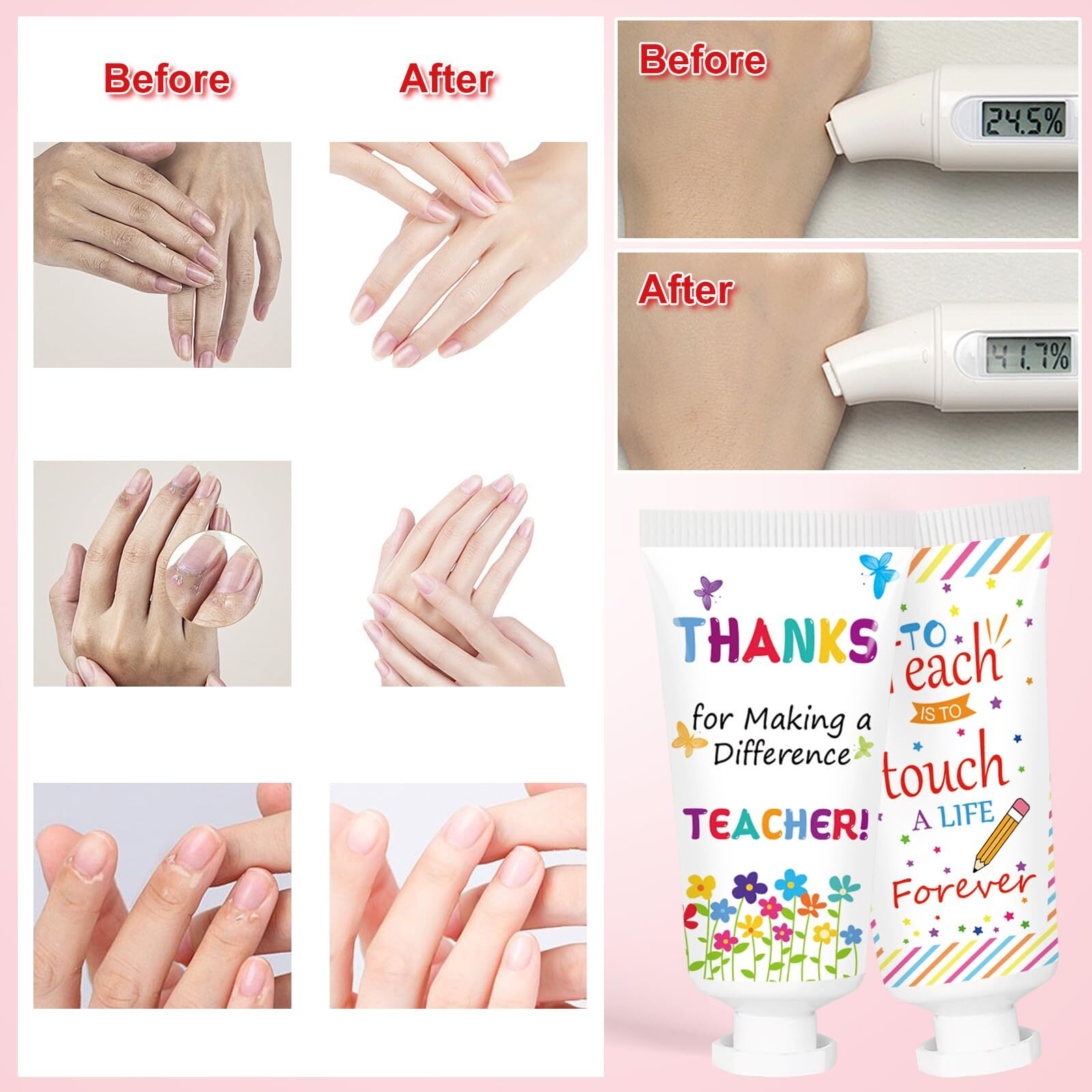 50 Pcs Teacher Appreciation Handcream Bulk Thank You Moisturizing Hand Lotion Gifts Favors Travel Size For Teacher Appreciation Gifts Favors Supplies