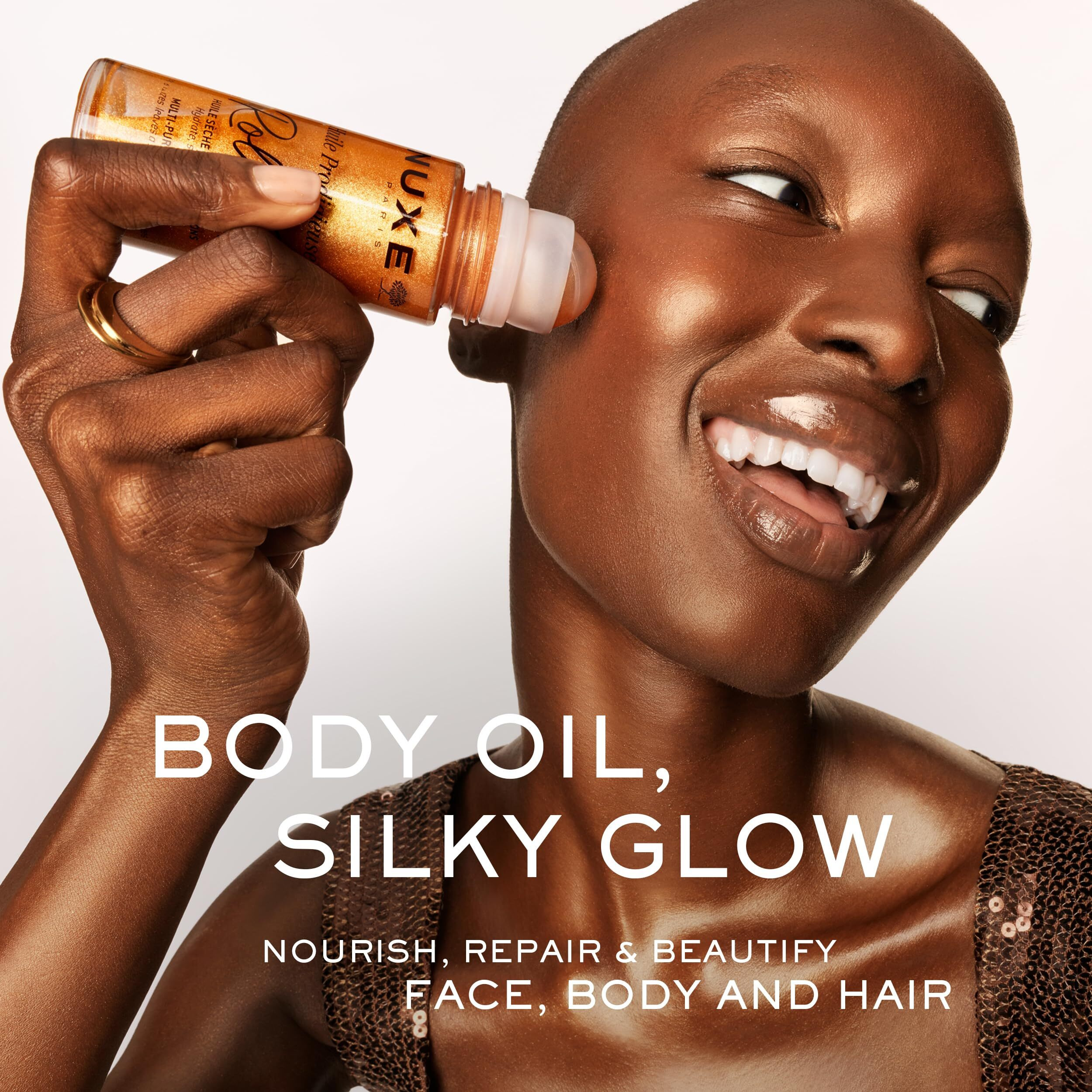 Product Image Nuxe Huile Prodigieuse Shimmering Roll-On Dry Oil With 7 Botanical Oils For Radiant Glow And Hydration, For Face, Body & Hair, 2.0 Fl Oz
