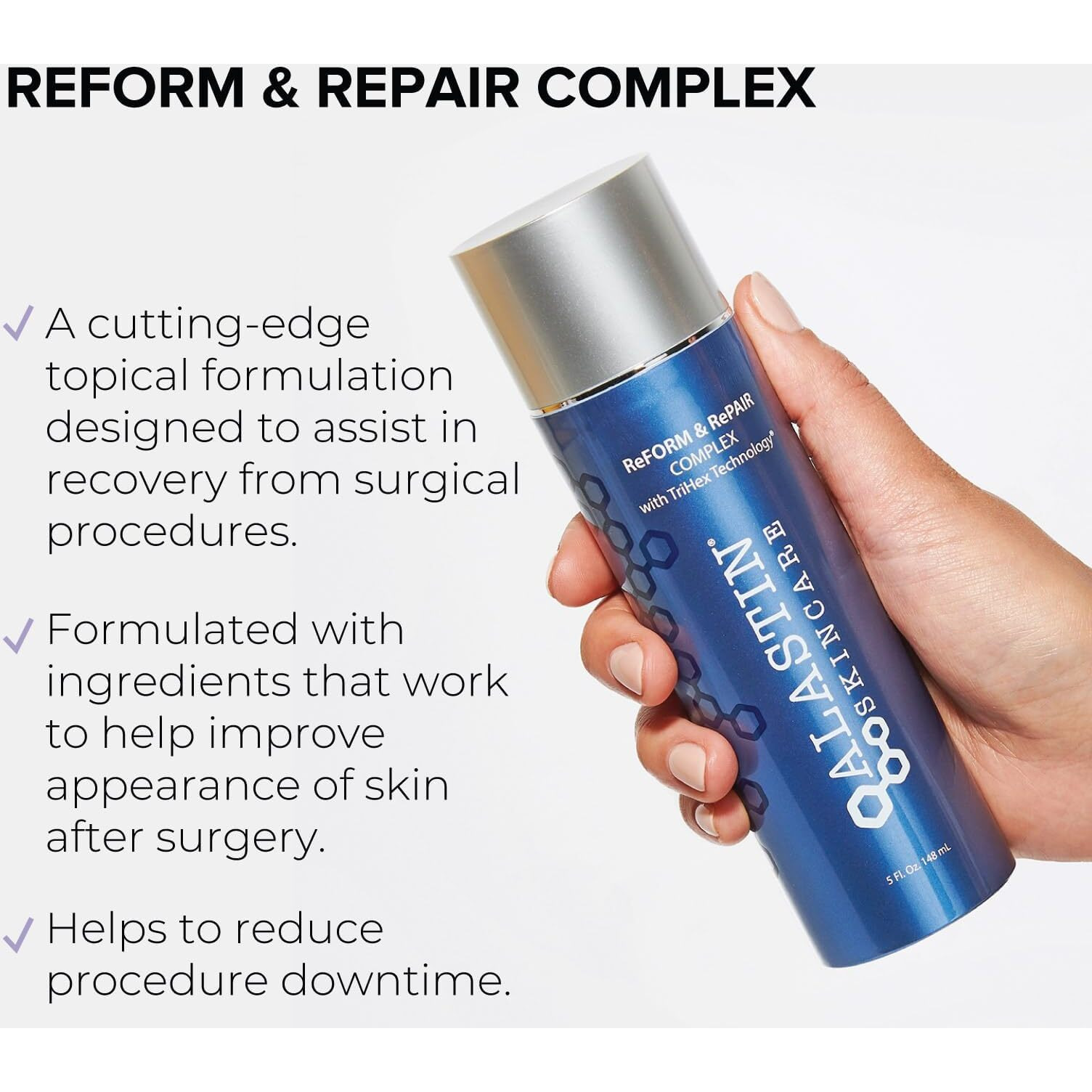 Alastin Skincare Reform & Repair Body Recovery Treatment (5 Oz) | Moisturizer Cream For Post-Procedure Care | Supports New Collagen Production
