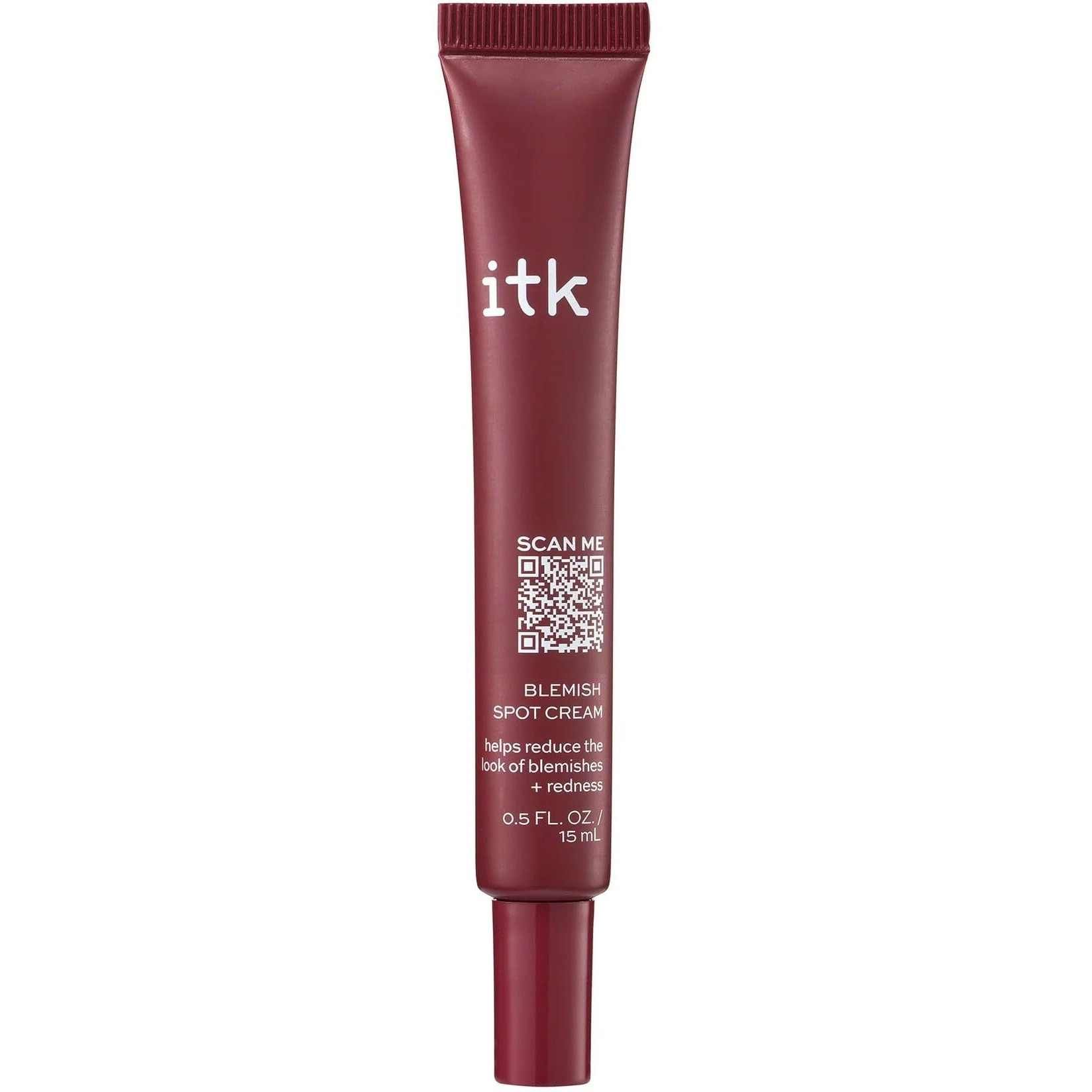 Itk Skincare Salicylic Acid Acne Spot Treatment For Face, Back & Body - Fast Active Acne Relief - Pimple Cream For Acne Prone Skin - Clear Blemishes Fast With Tea Tree Oil - 0.5Oz