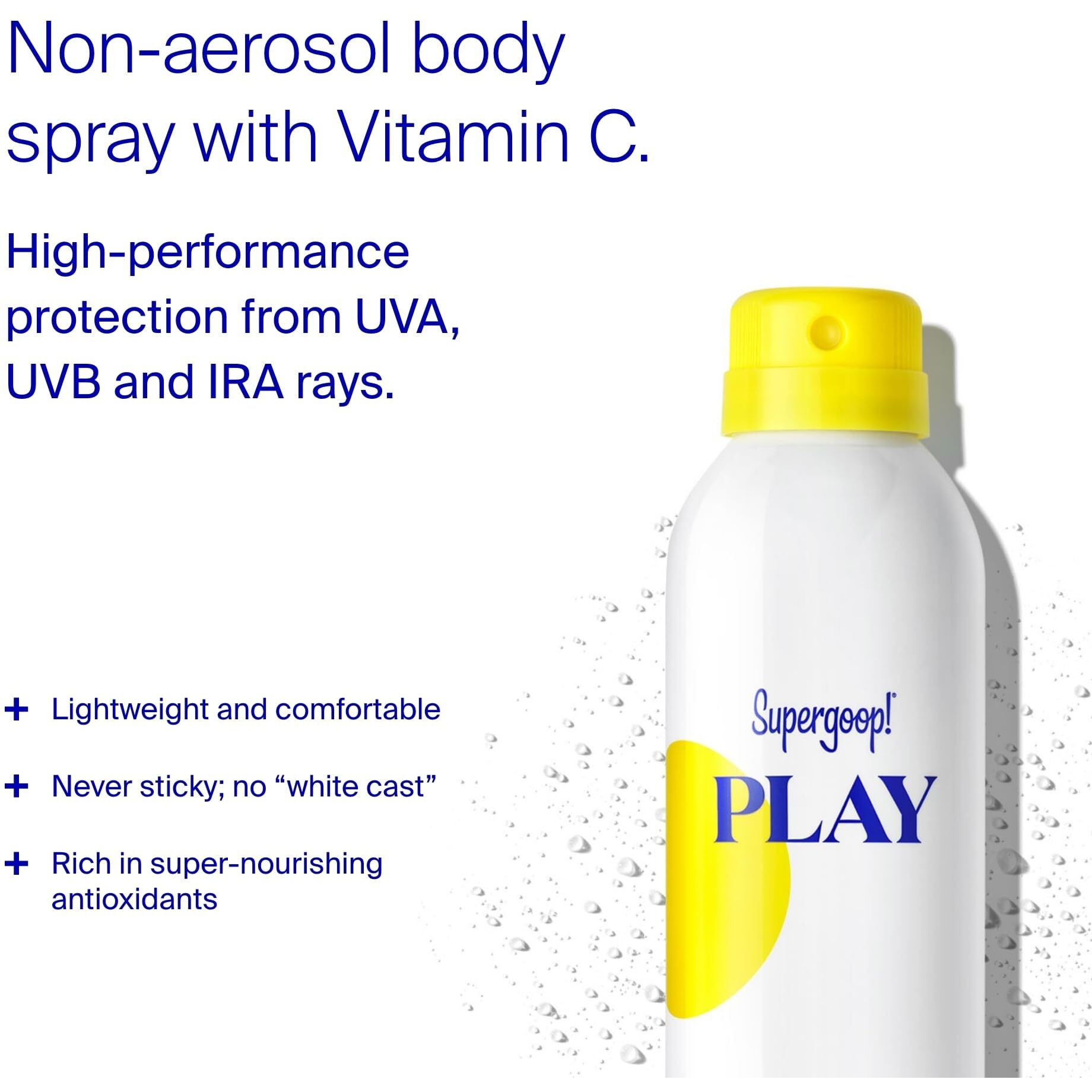 Supergoop Unseen Sunscreen Spf 50 Invisible Sun Protection For Face (1.7 Fl Oz) + Play Antioxidant Body Mist Spf 50 (6 Fl Oz) - Broad Spectrum Body & Face Sunscreen Recommended For Sensitive Skin
