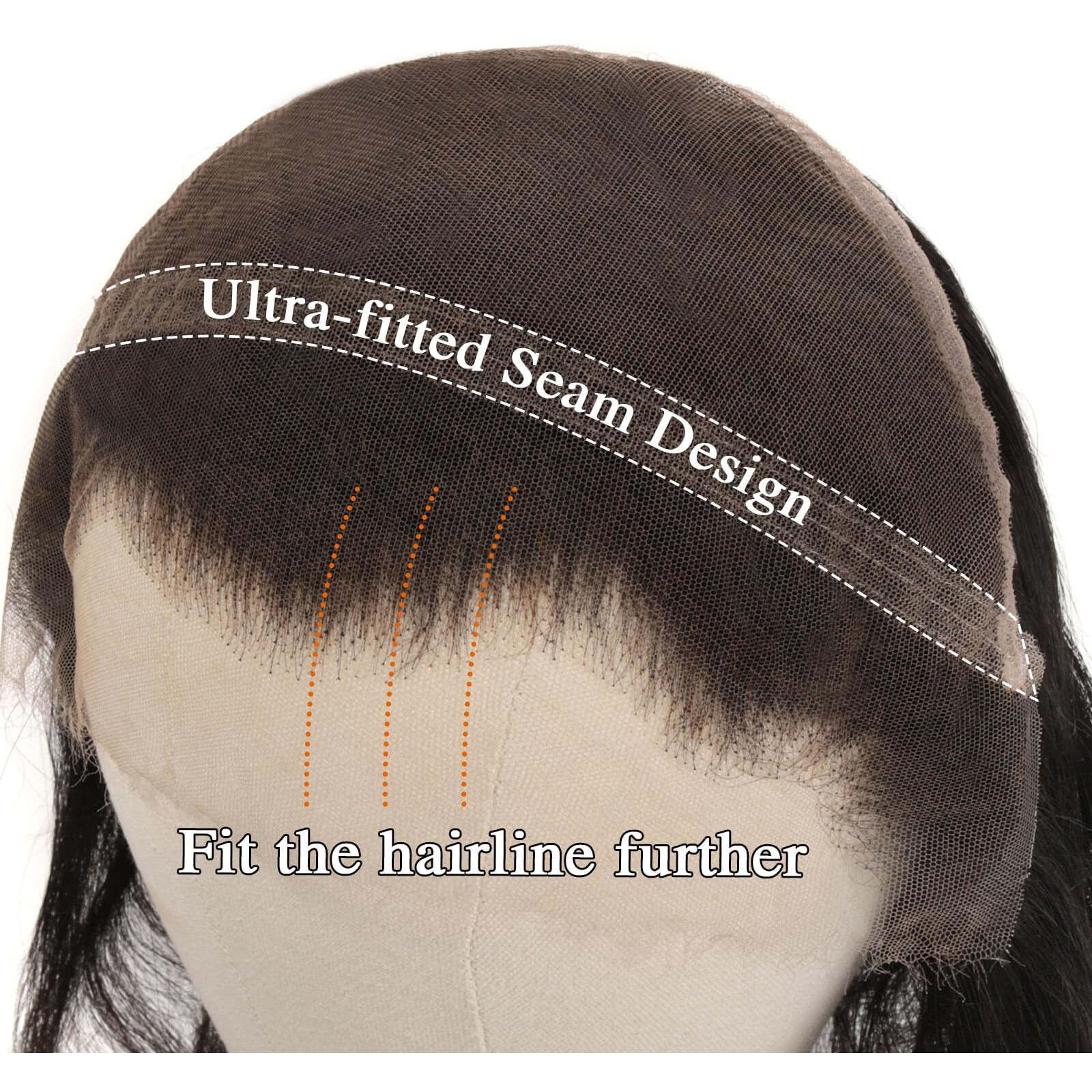 Beeos 13X6 Ultra-Fitted Skinlike Real Hd Lace Frontal Only, Body Wave Pre Plucked Human Hair Frontal Bleached Knots Natural Color 16 Inch