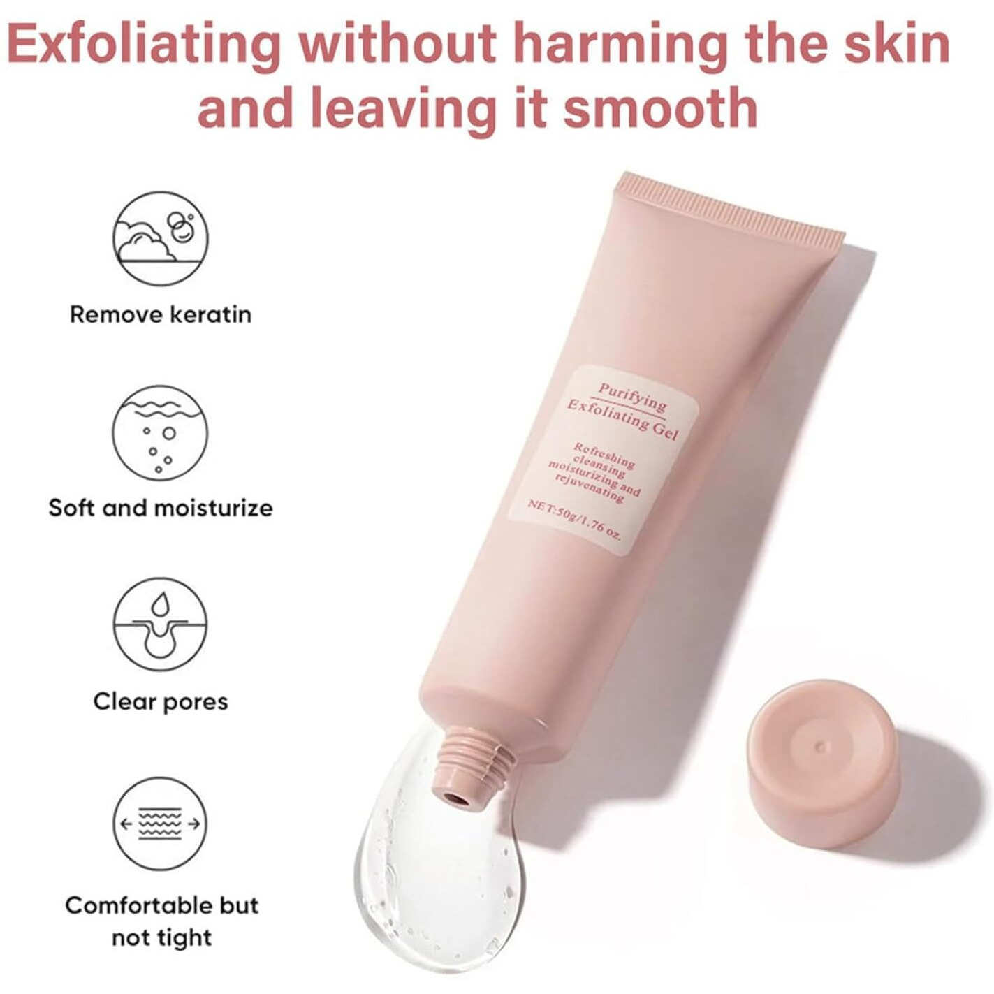 Purifying Exfoliating Gel, Purifying Enzymes Exfoliating Gel, Facial Scrub, Moisturizing And Rejuvenating For Face And Body
