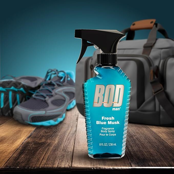 Bod Man Parfums De Coeur Fresh Blue Musk Body Spray 8 Oz