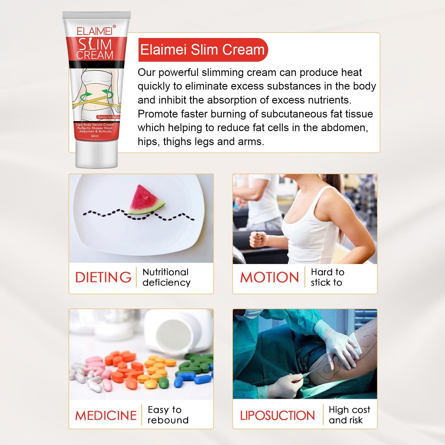 Hot Cream Belly Fat Burner, Cellulite Cream Shaping And Firming Body For Stomach, Thighs, Butt, Arms, Lose Weight For Women & Men (2Pack)