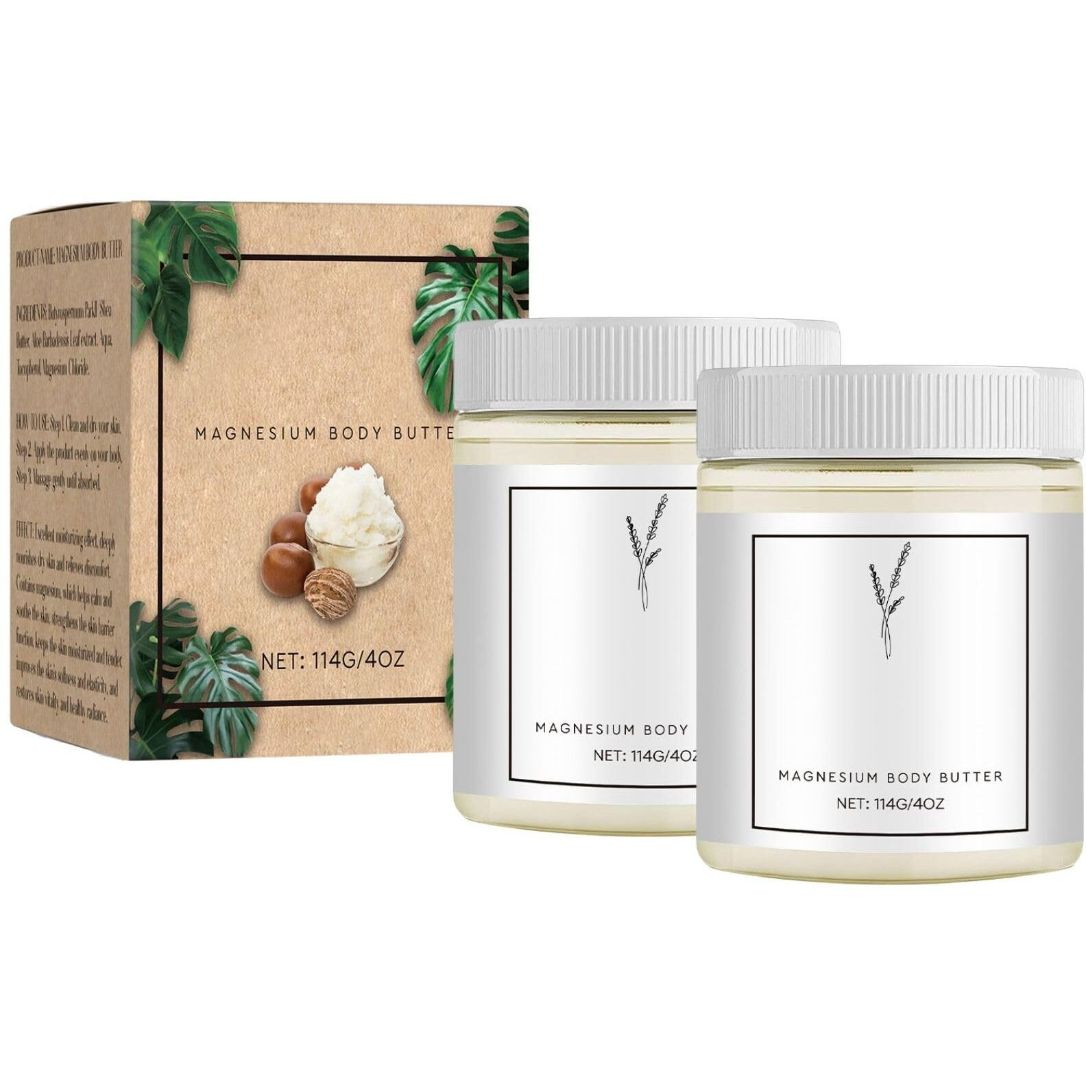 2Pcs Mama-Bear Neuropathy Cream, Neuropathy Mama Oasis Lotion, Magnesium Body Butter, Magnesium Cream For Neuropathy, Oasis Neuropathy Cream Moisturizes Skin, Suitable For All Skin Types