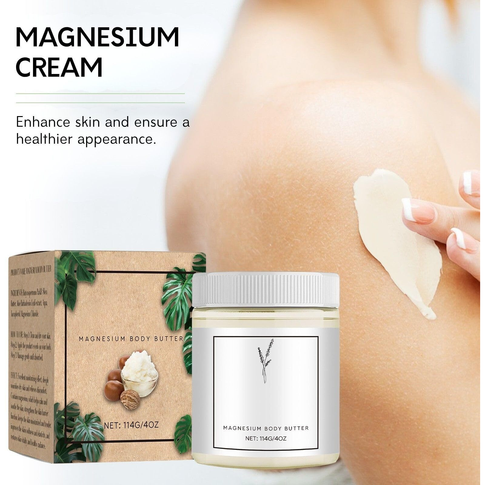2Pcs Mama-Bear Neuropathy Cream, Neuropathy Mama Oasis Lotion, Magnesium Body Butter, Magnesium Cream For Neuropathy, Oasis Neuropathy Cream Moisturizes Skin, Suitable For All Skin Types