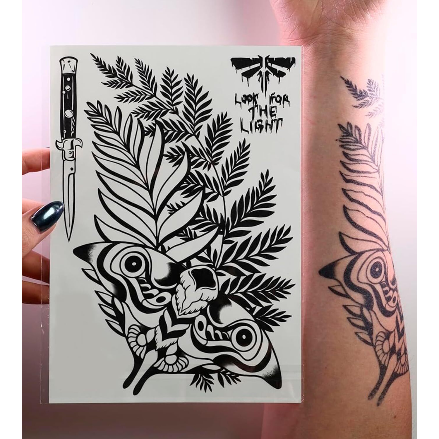 Ellie Last Of Us Ii Long Lasting Tattoo | Cosplay Stickers For Body | Semi-Permanent Waterproof Fake Tattoos | Props Body Sticker Lasts 7-14 Days
