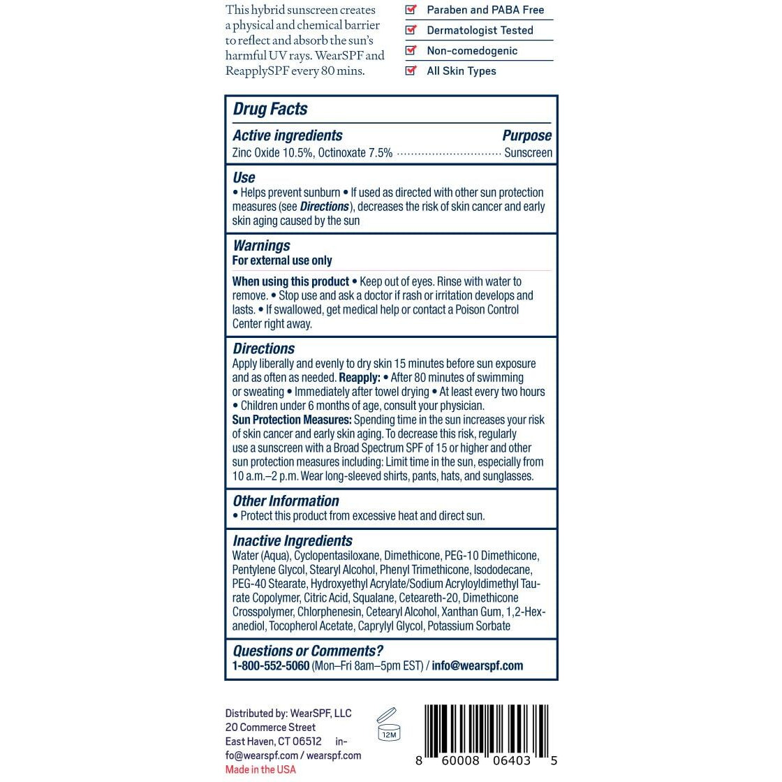 Wear Spf Essential Sunscreen Hybrid Lotion - Spf 50