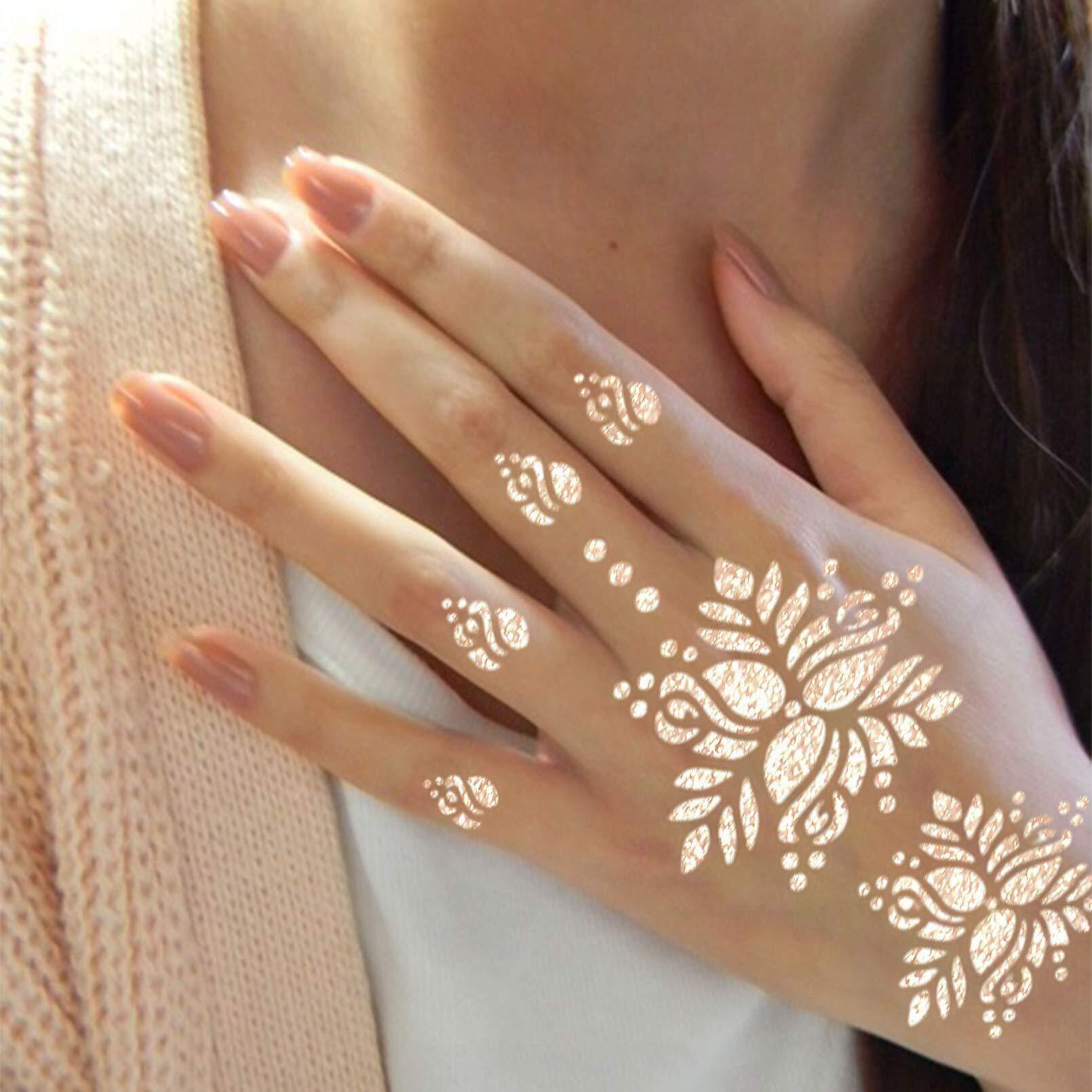 Henna Tattoo Stencils 138 Pcs, 24 Sheets Airbrush Tattoo Templates,Reusable Tattoo Stencils Kit For Women Teens Girls,Diy Tattoo Stencils,Body Art Stencils