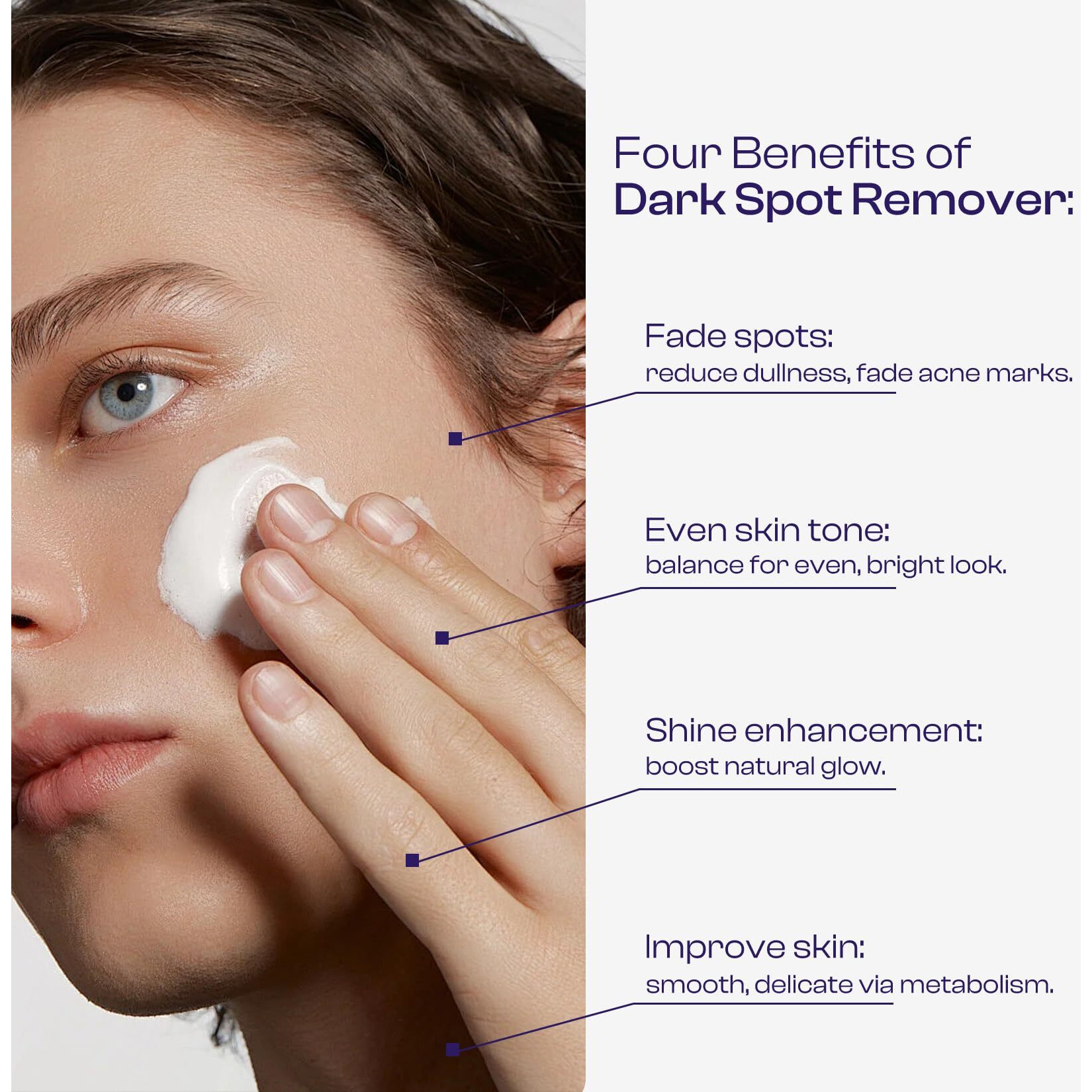 Lhopebk Nature Dark Spot Remover For Face Age Spot Remover For Fades Blemishes - Sun Spot Remover Brightens Body Skin Tone, 50Ml/1.71Fl.Oz