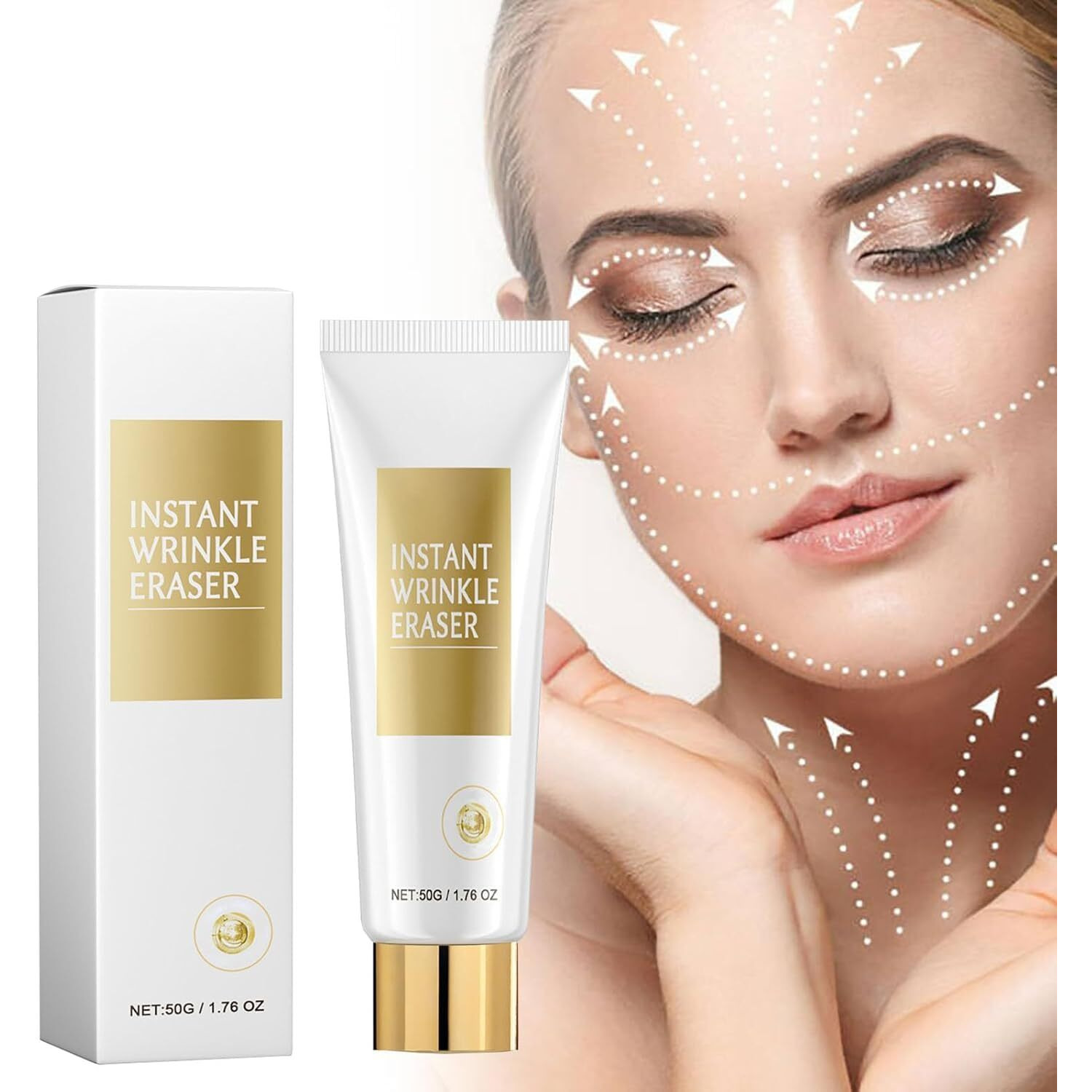 Instant Wrinkle Eraser, Skin Firming Cream, Instant Wrinkle Remover Serum, Anti-Wrinkle Anti-Aging Eye Cream For Face And Body