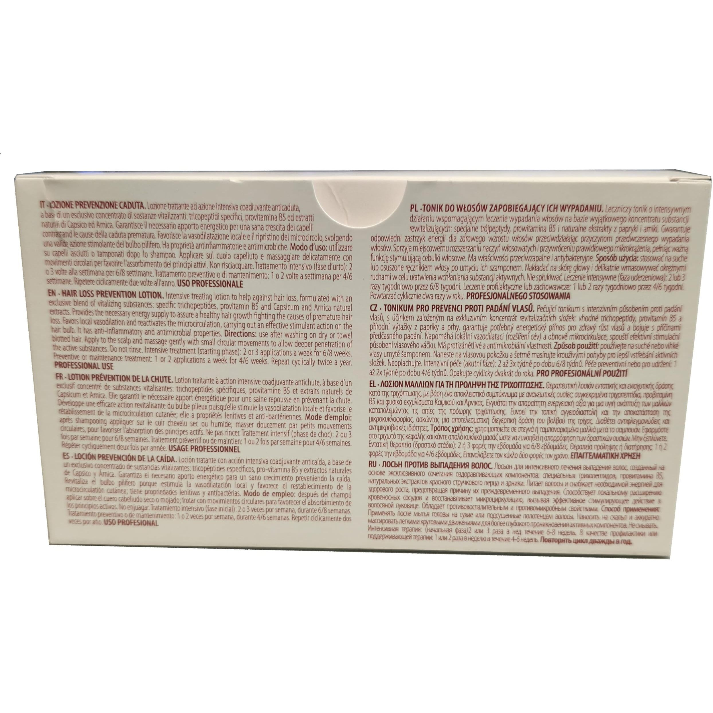 Vitael Hair Loss Stimulant Intensive Lotion With Essential Oils And Plant Stem Cells Pack 10 Ampoules X 7Ml.