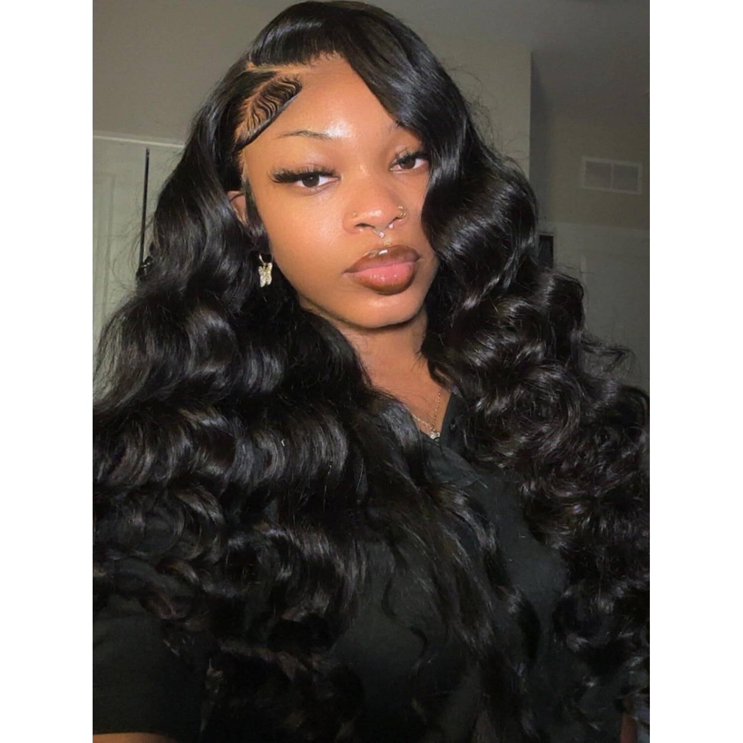 Klaiyi Wear And Go Glueless Wig Bye Bye Knots 13X4Precut Lace Front Wigs Human Hair Loose Body Wave Wig Pre Bleached Pre Everything Pre Plucked With Baby Hair 3S Ready To Wear Beginner Friendly 28Inch