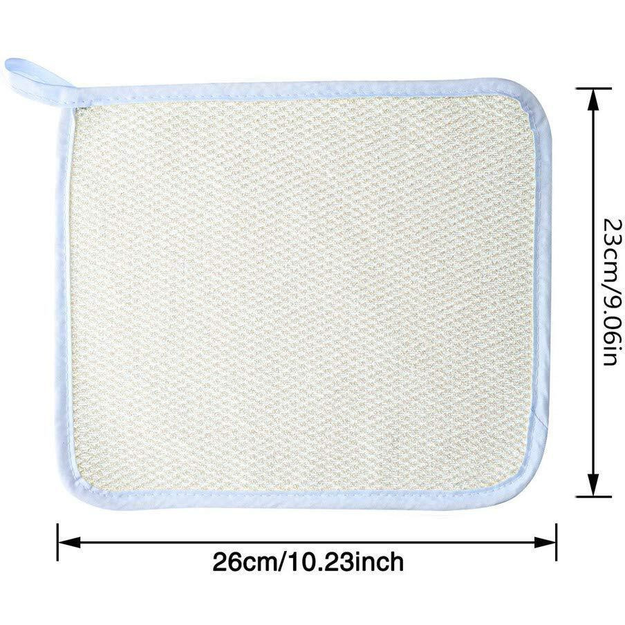 4 Pack Exfoliating Face Body Wash Cloth, Soft-Weave Scrub Towel For Beauty Skin Care, Home Massage Bath Cloth, Shower Scrubber, Dead Skin Removal