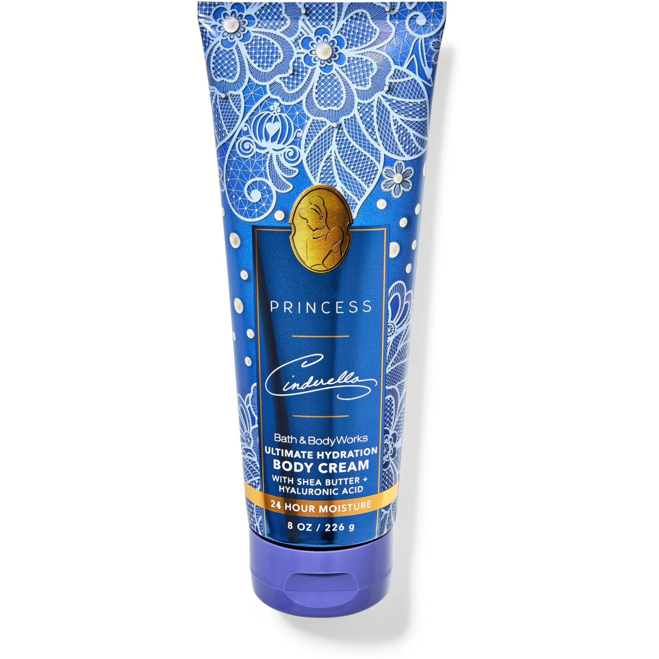 Bath And Body Princess Collection Ultimate Hydration Body Cream 24 Hour Moisture (8 Oz / 226 G, Cinderella)