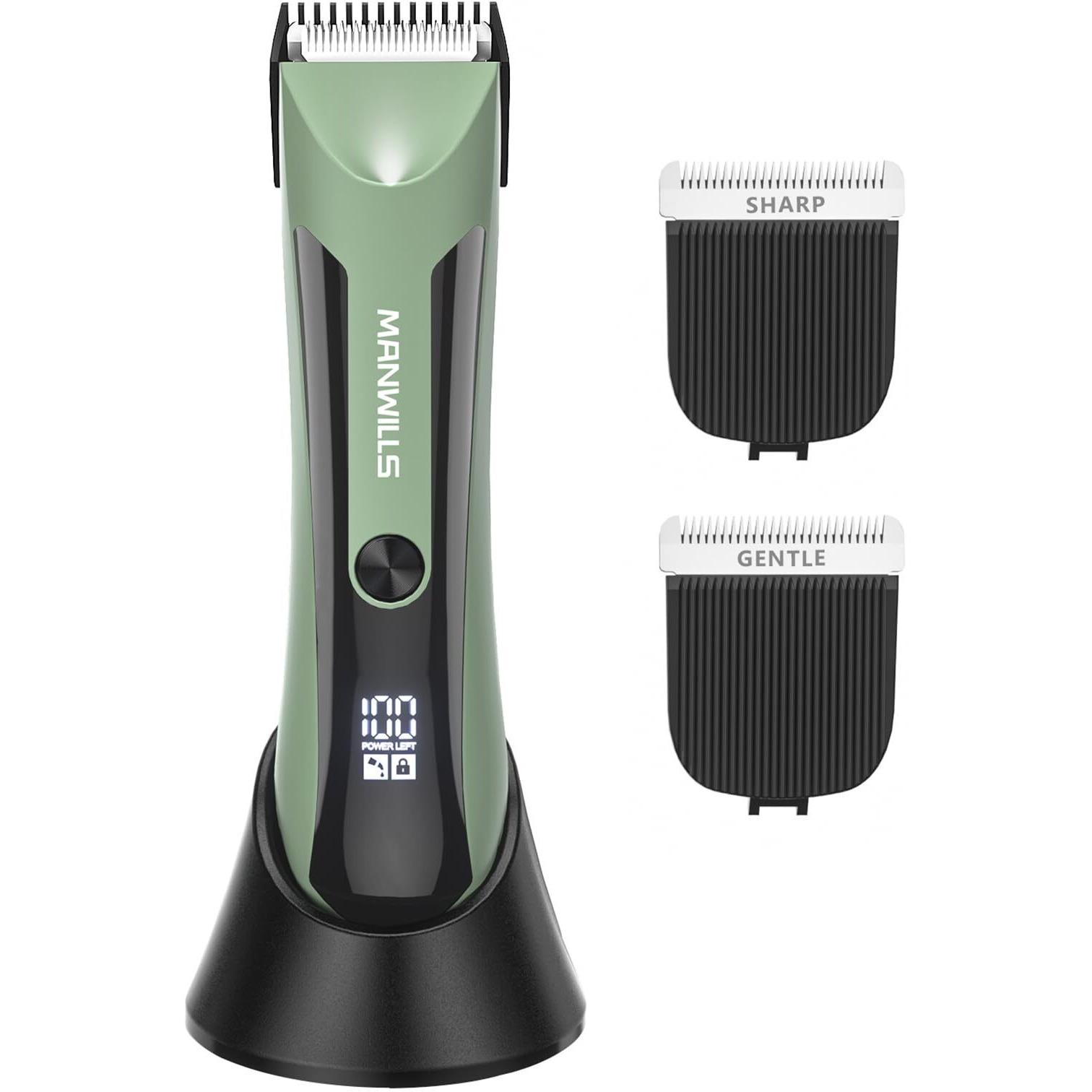 Manwills Electric Ball Groomer - Wet/Dry Clippers, Pubic & Body Shaver Men