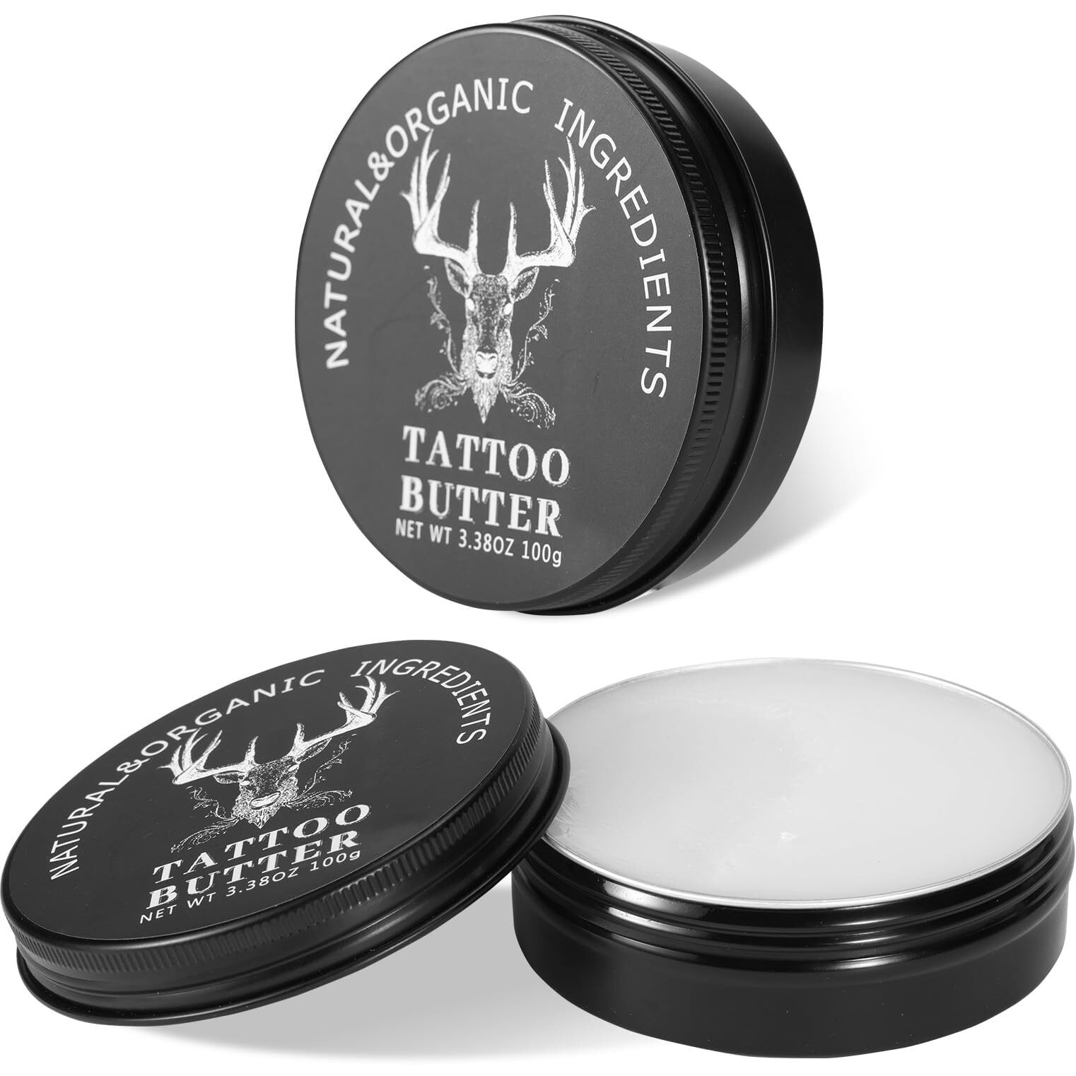 Tattoo Balm & Aftercare Cream- Color Enhancement That Revives Old Tattoos, Hydrates New Tattoos, Made With Clean Ingredients + Petroleum Free, Daily Tattoo Lotion Moisturizer & Brightener