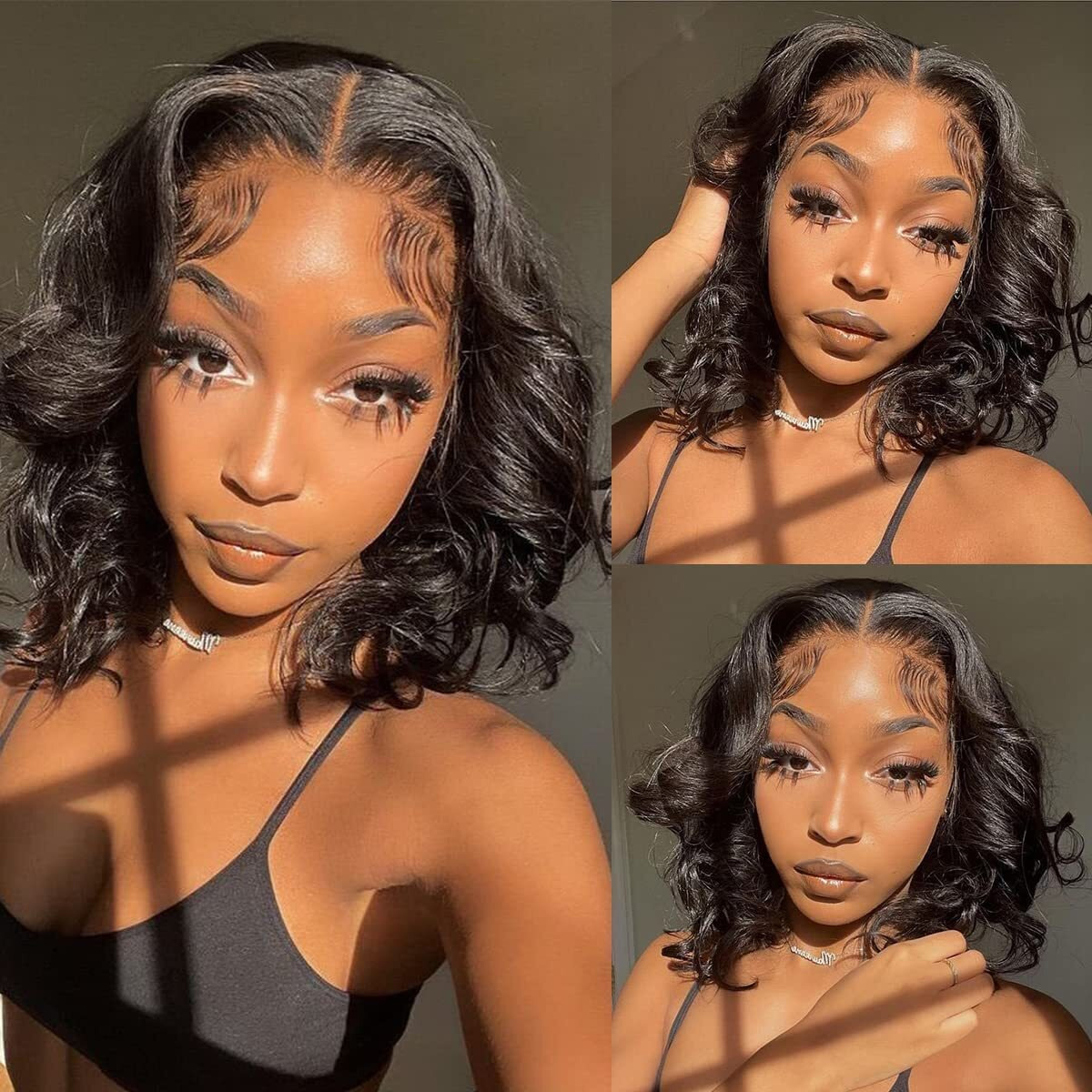 Xagujpo Body Wave V Part Wig Human Hair Upgrade U Part Human Hair Wigs For Black Women 100% Beginner Friendly Wear And Go Glueless Wigs Human Hair No Sew In 180% Density Natural Color (12 Inch)