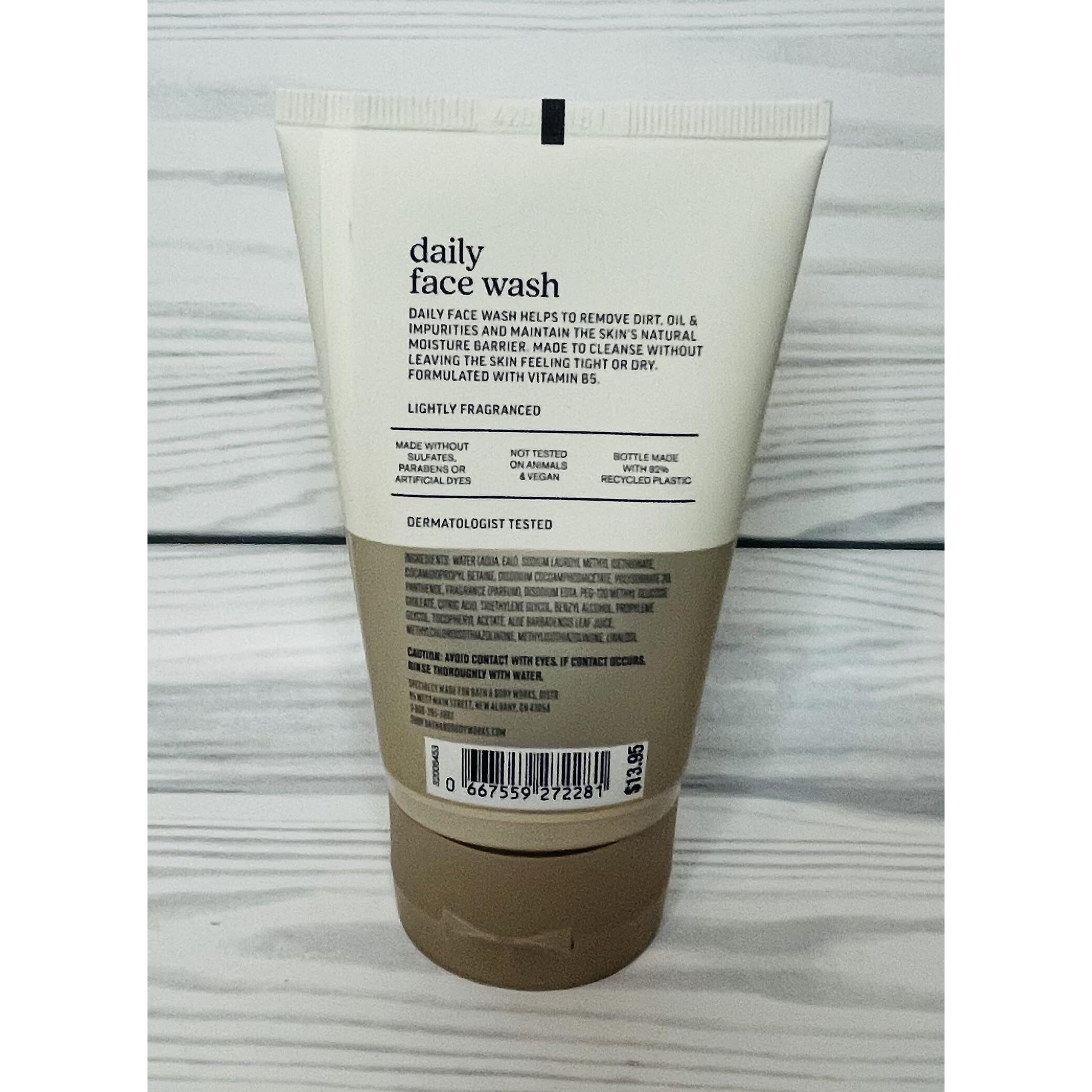 Bath And Body Works Face Essentials Daily Face Wash With Vitamin B5 4 Ounces