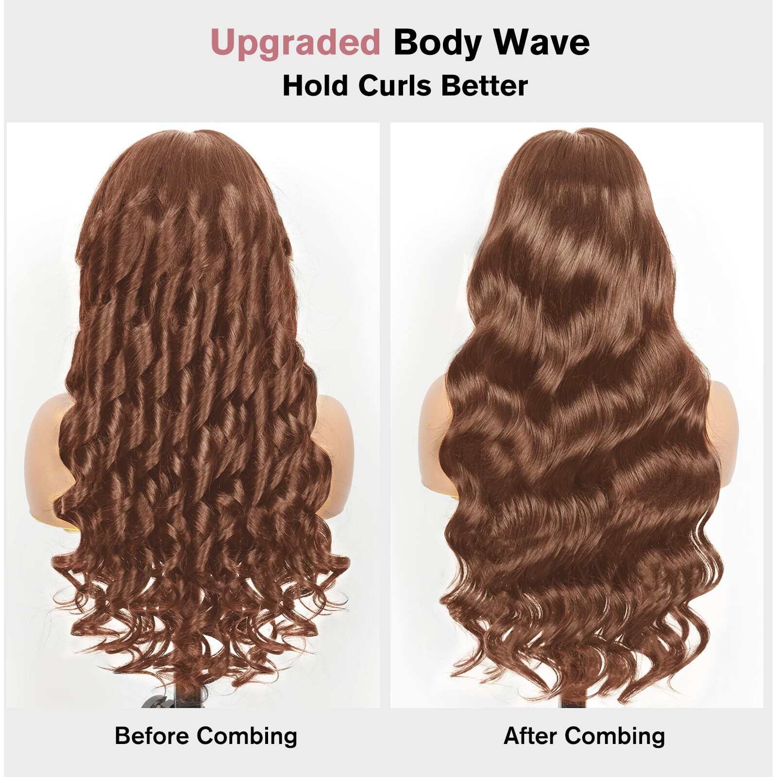 Tunfine Curtain Bangs Chocolate Brown Face-Framing 9X6 Glueless Wigs Human Hair Pre Plucked Pre Cut Hd Closure Wigs 200 Density Ready To Go Loose Body Wave Lace Front Wigs For Black Women 16 Inch