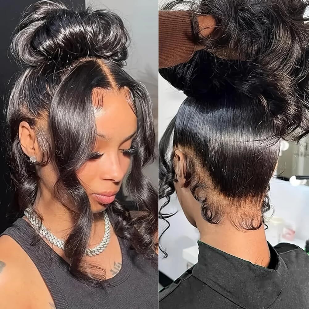 Kgifh 360 Lace Front Wigs Human Hair Hidden Strap 360 Body Wave Lace Frontal Wigs For Women 180% Density Hd 360 Wig Human Hair Full Lace Pre Plucked Drawstring Wig Human Hair 20 Inch