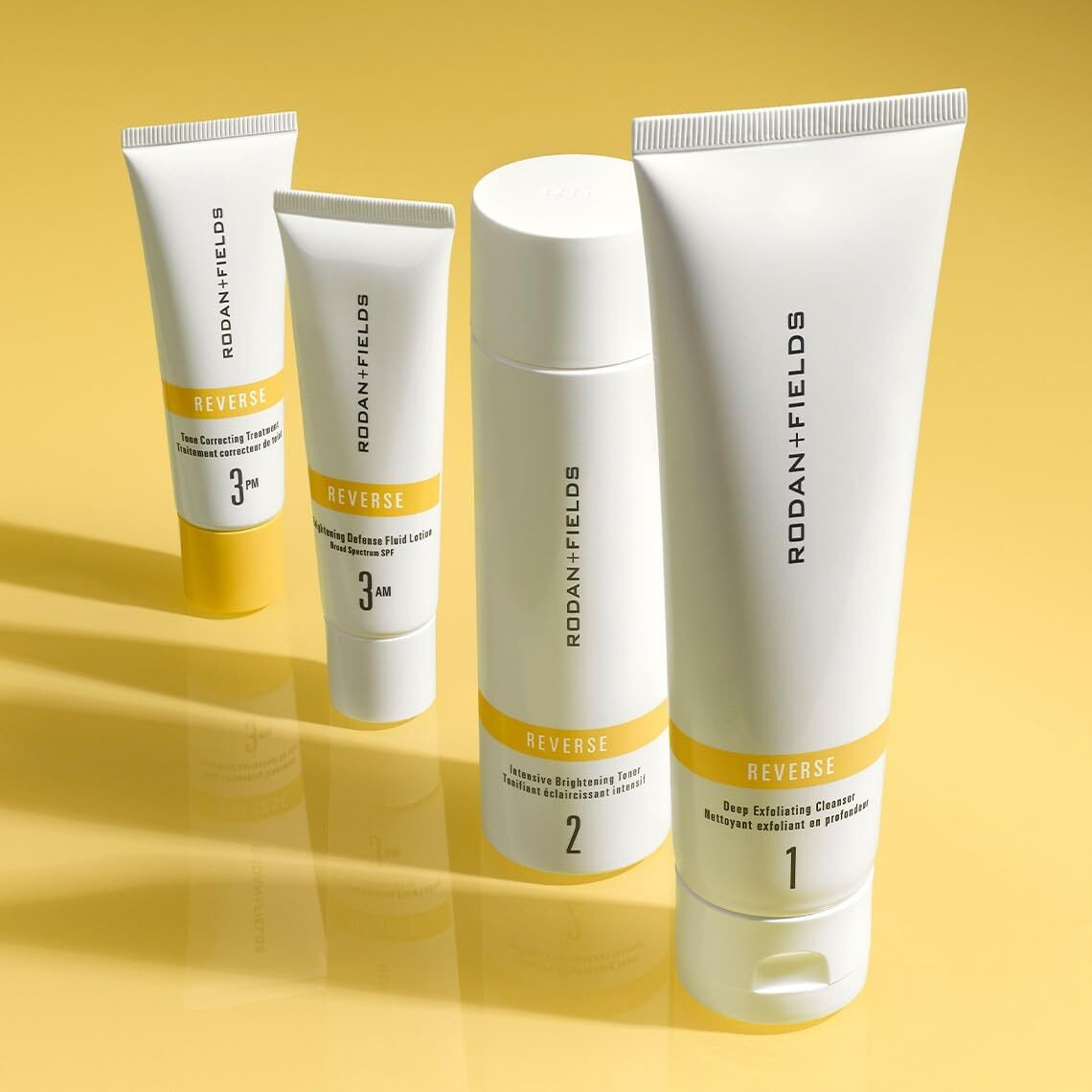 Rodan + Fields Reverse Regimen Cleanser, Toner, Lotion Spf 50, & Treatment | Daily Moisturizer | Contains Vitamin C & Retinol | Skincare Sets & Kits | Face Wash For Women | Self Care
