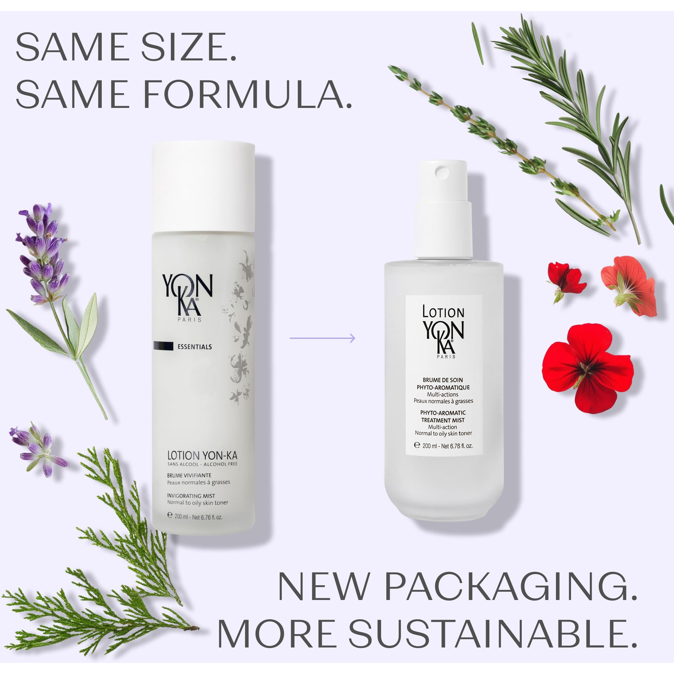 Yonka Lotion Png Hydrating Face Toner (Oily & Normal Skin) Daily Purifying Face Mist, Refreshing Natural Skin Toner With Essential Oils, Alcohol-Free And Paraben-Free (6.7 Oz)