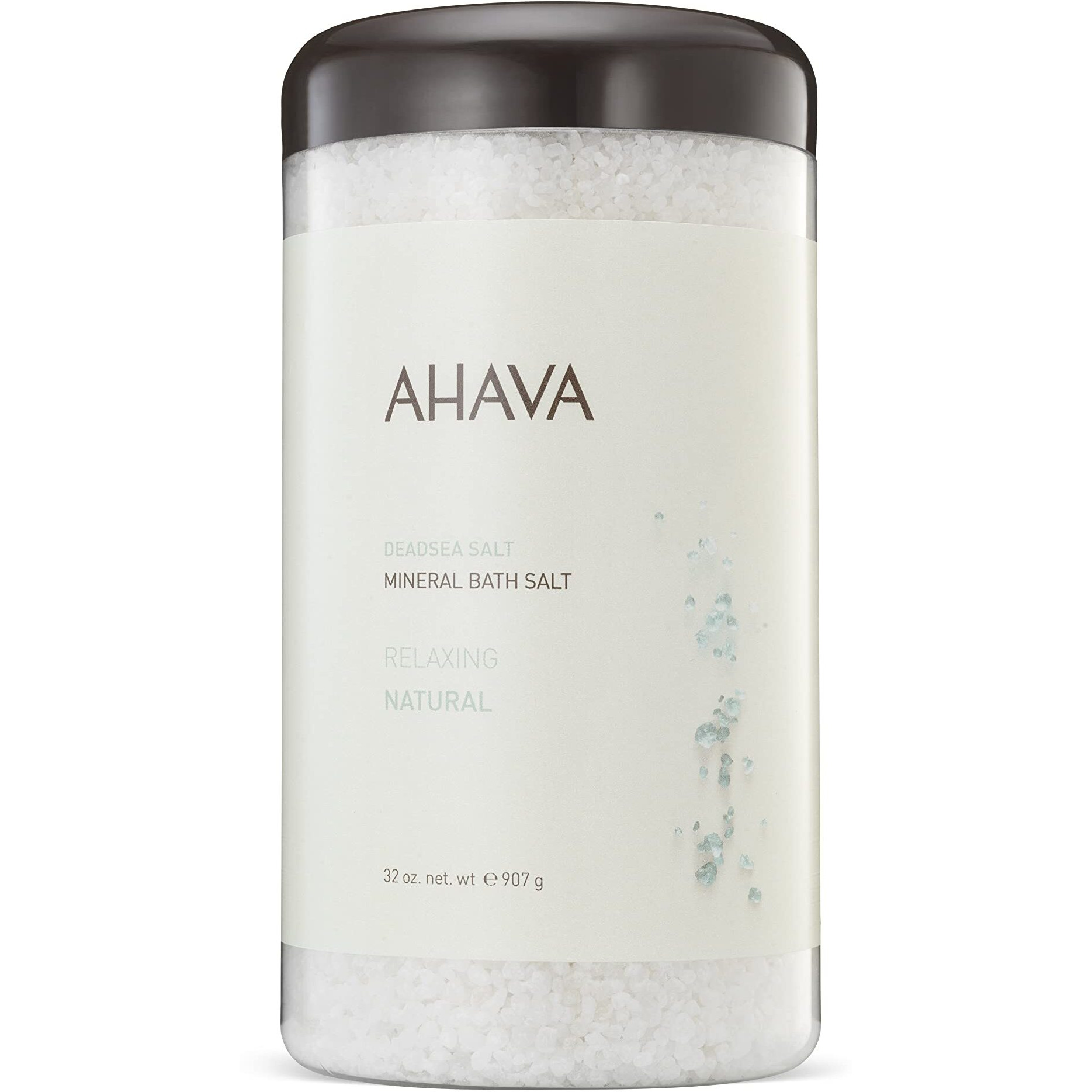 Ahava Dead Sea Salt Mineral Bath Salt, Natural - Intense Relaxation For Body & Mind, Elevates Moisture, Softens & Eases Sore Muscles, Enriched By Exclusive Dead Sea Salt & Osmoter Blend, 32 Oz
