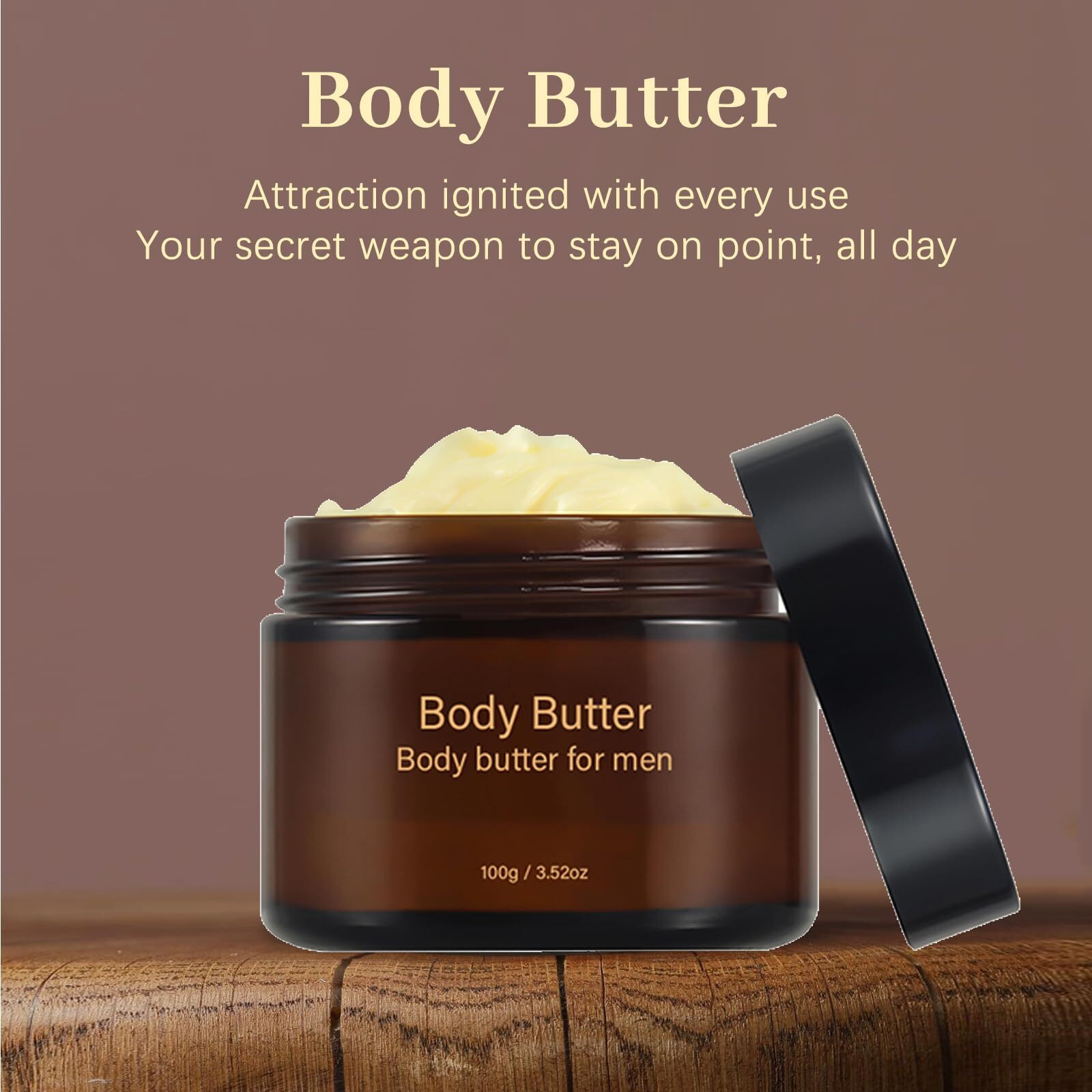 Anrui Body Butter For Men - Body Butter With Pheromones - Natural And Organic Ingredients Shea Butter,Jojoba Oil&Camellia Seed Oil - Skin Moisturizing, Attractive Fragrance