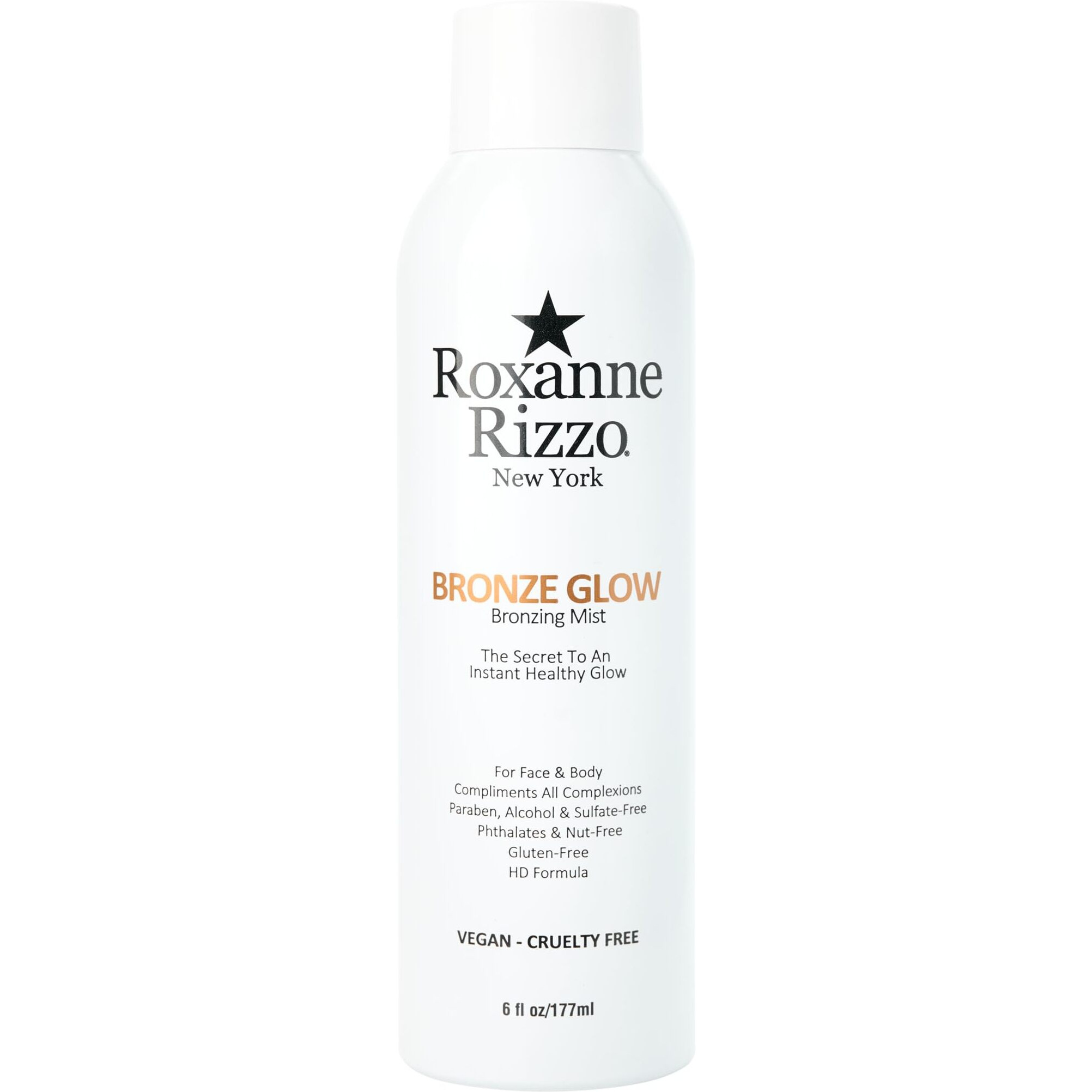 Bronze Glow By Roxanne Rizzo - Celebrity Choice Bronzer - Refreshing Hydrating Bronzing Mist - Face & Body Bronzer - Use As A Setting Spray Or Wear Alone - Blends Into All Skin Tones