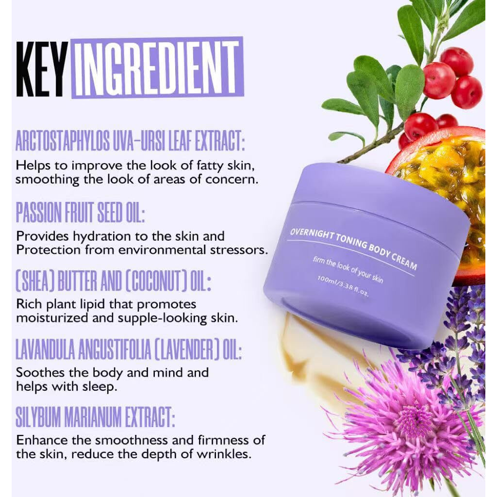 Get Dream Overnight Toning Whip, Anti Wrinkle Moisturizing Body Firming Cream, Tighten And Lift Skin, Help Target The Appearance Of Loose Skin, Suitable For All Skin Types