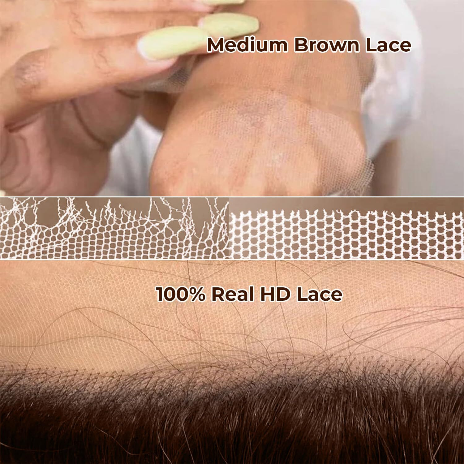 Ffegg 2X6 Skinlike Real Hd Lace Closure Chocolate Brown Human Hair Wig 0.095Mm Ultra-Thin Hd Lace 15A Brazilian Body Wave Virgin Human Hair Lace Closure Wigs For Black Women (24 Inch)