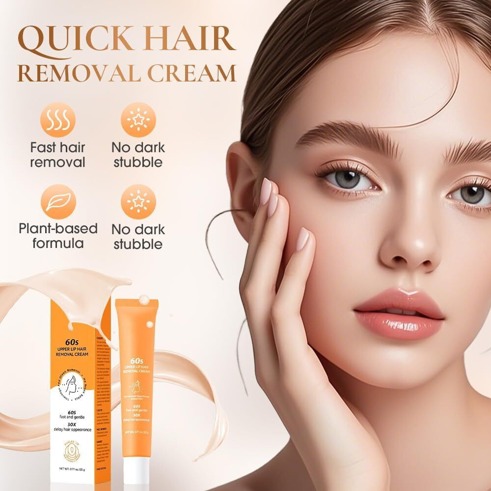 Hair Removal Cream For Women,2025 New Gentle Facial Hair Removal Cream,Painless Hairs Removers For Body Face Lips