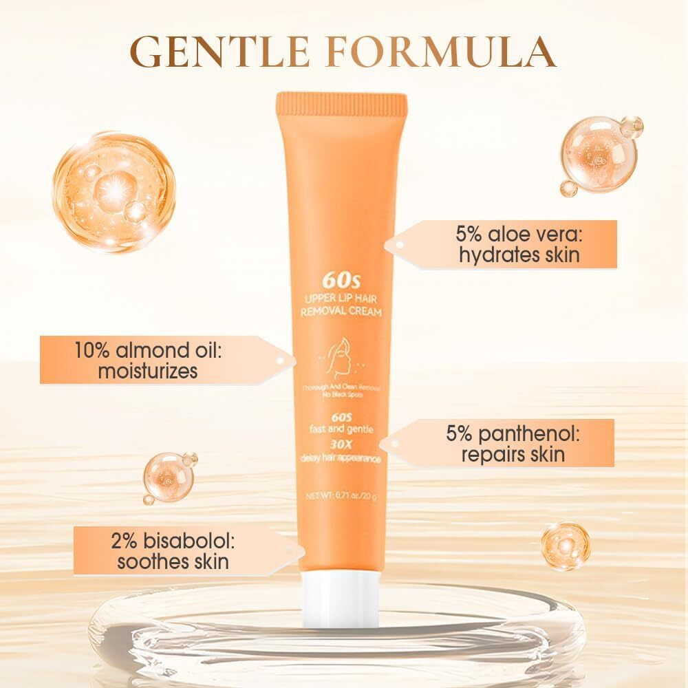 Hair Removal Cream For Women,2025 New Gentle Facial Hair Removal Cream,Painless Hairs Removers For Body Face Lips