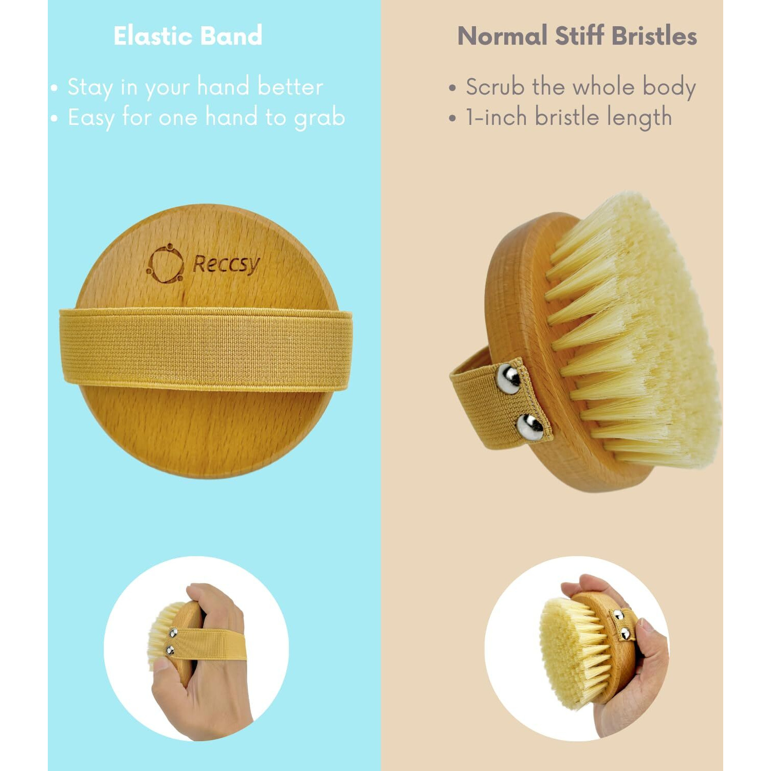 4Pcs Dry Brushing Body Brush Set For Lymphatic Drainage-Natural Bristle Dry Skin Brush +Facial Dry Brush For Face+Dry Skin Exfoliating Scrubber+Wood Therapy Massage Tool. Gua Sha, Anti-Cellulite.