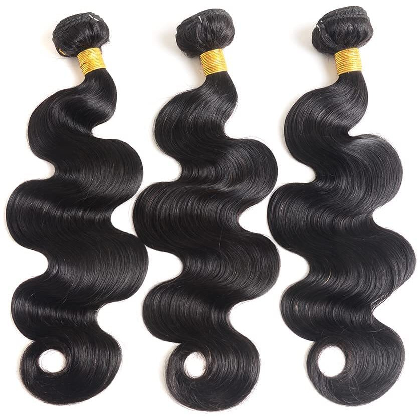 Amskdum Human Hair Bundles 26 26 26 Inch 12A Body Wave Bundles Human Hair 100 Percent Unprocessed Brazilian Weave Bundles Human Hair Extensions For Black Women Natural Color