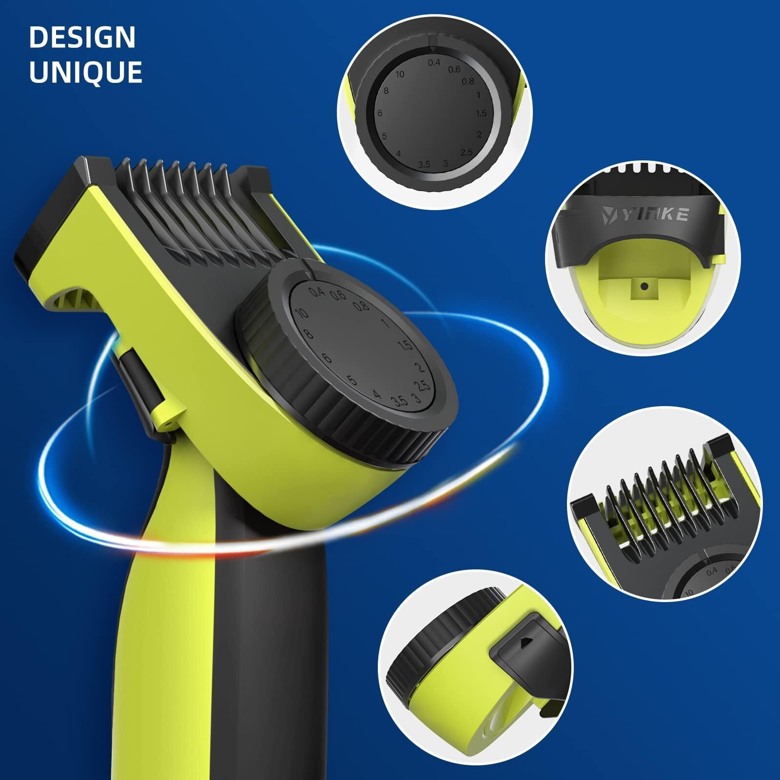14-In-1 Adjustable Guards Comb, Attachment For Hybrid Electric Trimmer Qp2520 Qp2530 Qp2620 Qp2630, From 0.4 To 10Mm Precision Length, With Body Comb And Skin Guard