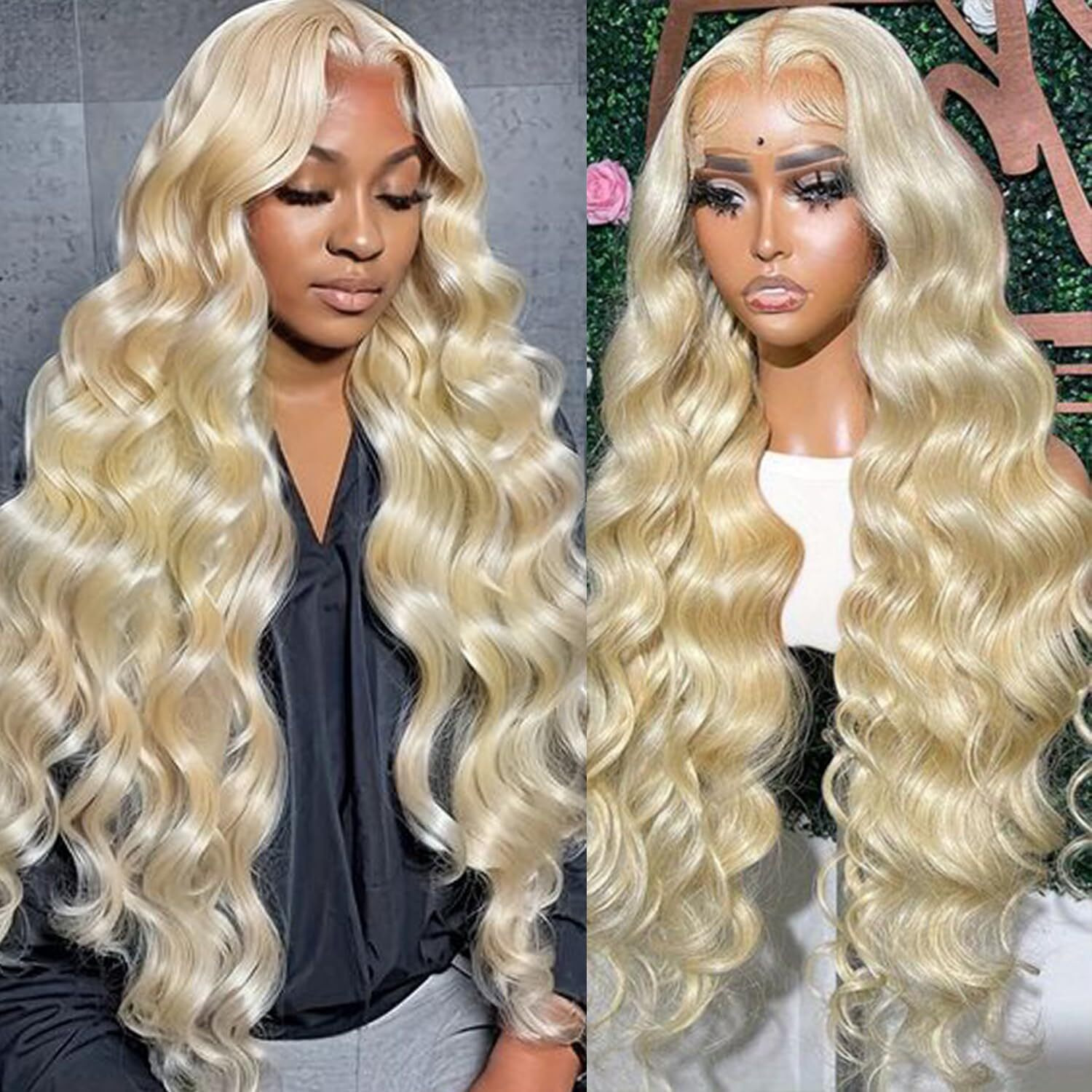 Goalroya 613 13X6 Lace Front Wig Human Hair 200% Density Glueless Lace Front Wig Human Hair Pre Plucked 613 Hd Lace Frontal Wig Body Wave For Women 20 Inch