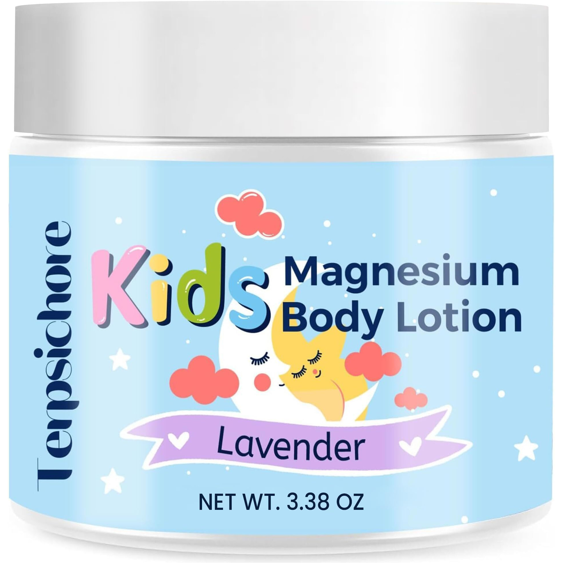 Terpsichore Magnesium Lotion For Kids Sleep & Calm Topical Magnesium Cream Supports Children Bedtime & Night Calming - Free Of Melatonin, Lavender (3.38 Fl Oz)