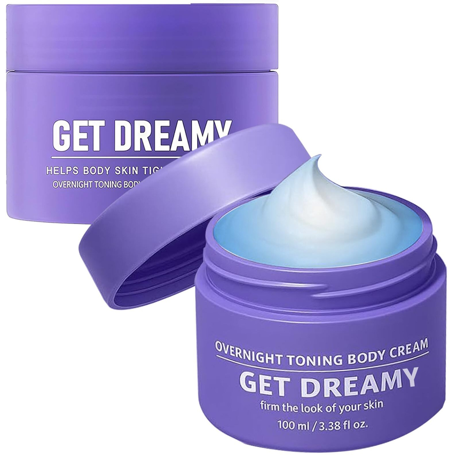 2 Pcs Get Dream Overnight Toning Whip - Body Firming Cream For Women That Works While You Sleep Helps Target The Appearance Of Loose Skin On The Body