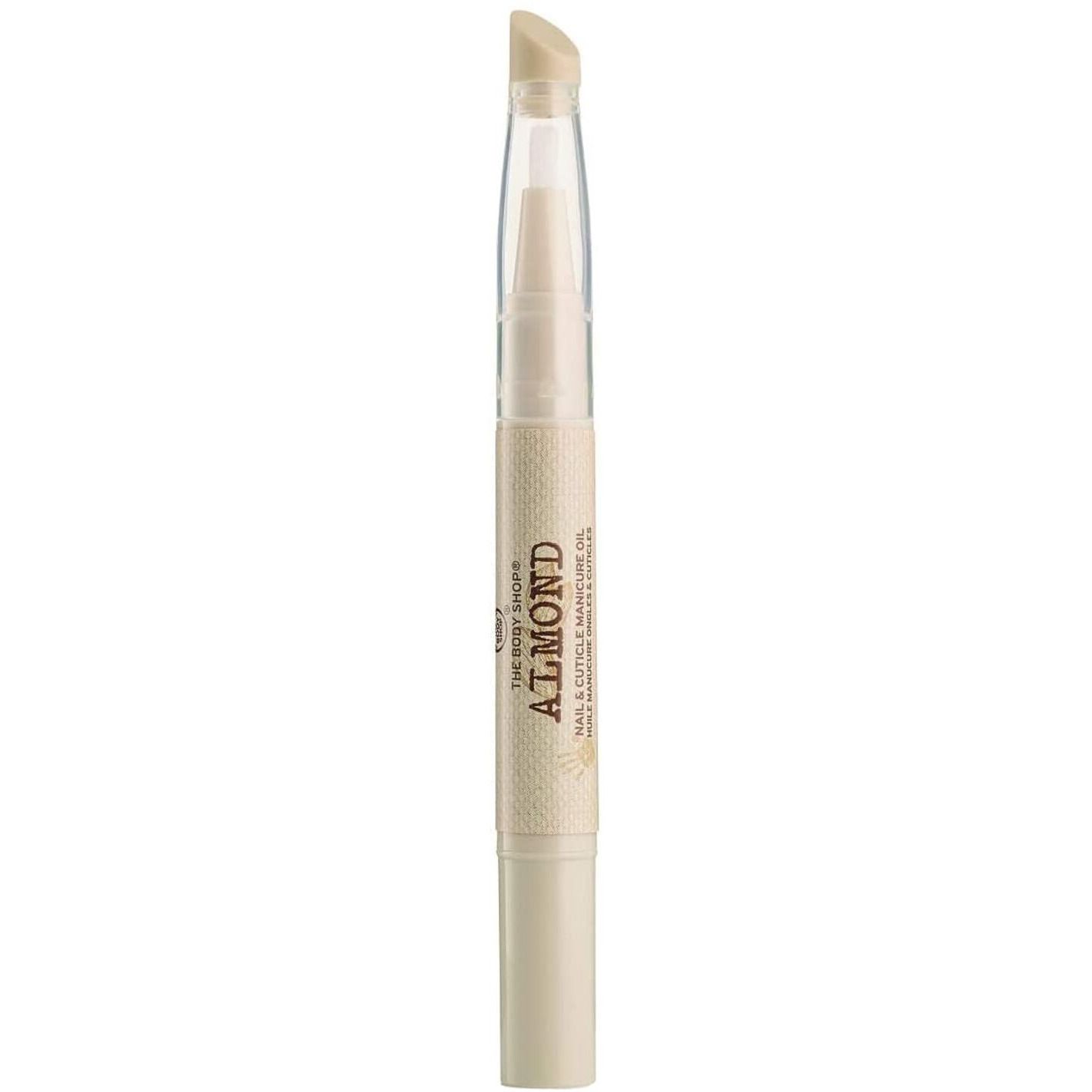 The Body Shop Almond Nail & Cuticle Oil - Two-In-One Pen Conditions Nails & Softens Cuticles - 0.06 Oz