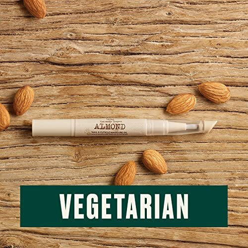 The Body Shop Almond Nail & Cuticle Oil - Two-In-One Pen Conditions Nails & Softens Cuticles - 0.06 Oz
