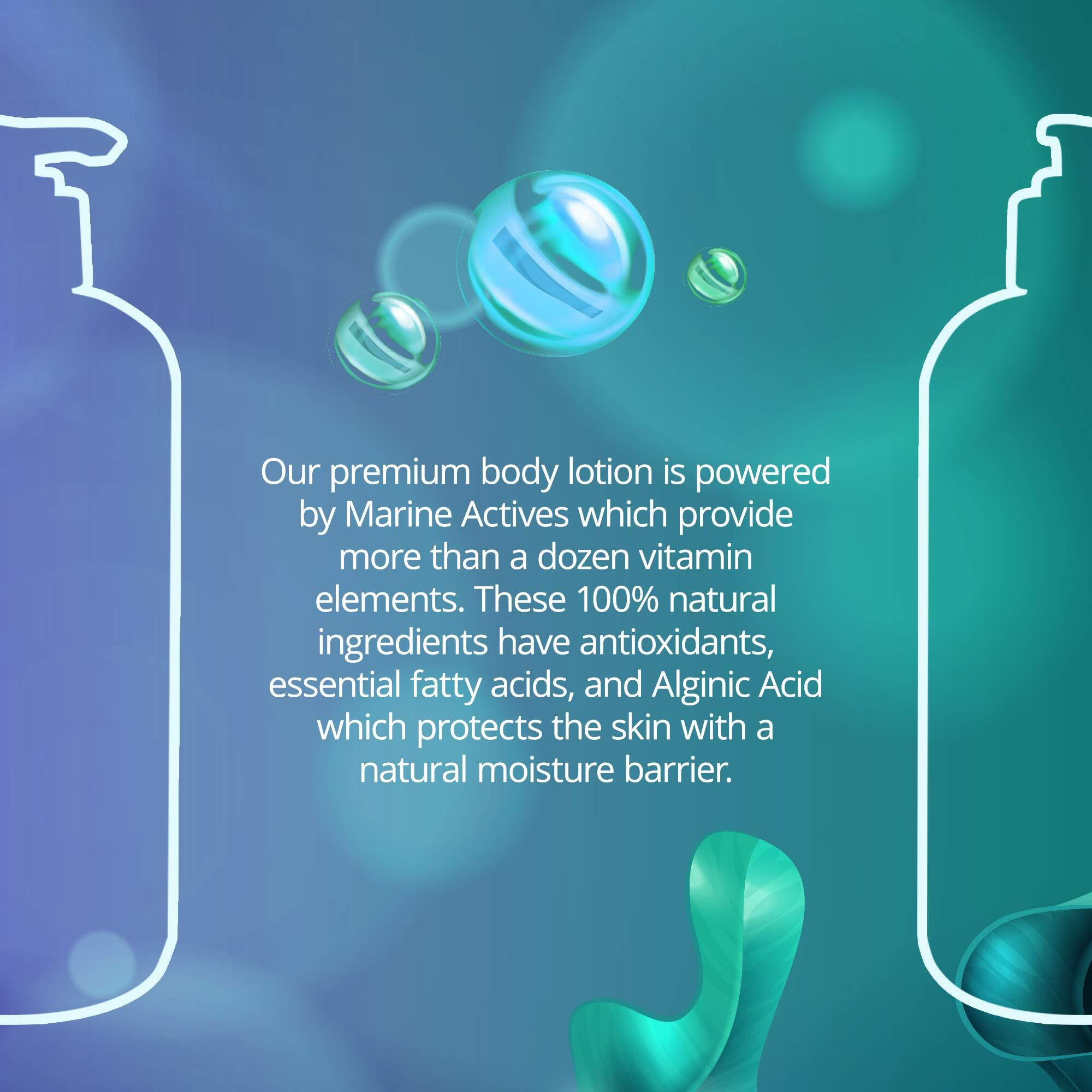 Sea Kind All Natural Hydrate Ocean Breeze Sea Plant Hand And Body Lotion For Women And Men, Essential Oil Scent, 16 Fl Oz, Non Comedogenic, Vegan Moisturizer For Dry And Sensitive Skin, No Parabens