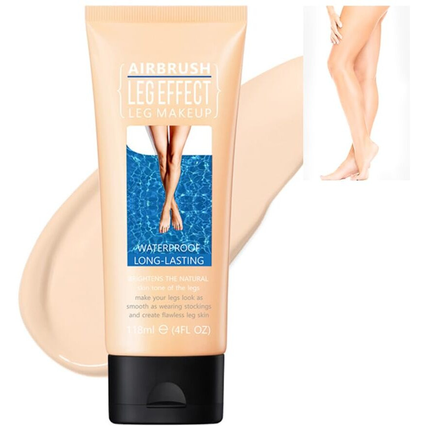 Waterproof Leg & Body Makeup - No Transfer, Covers Varicose Veins, Scars, And Tattoos For All Skin Tones, 4 Fl Oz (01Fairest, 1 Piece)