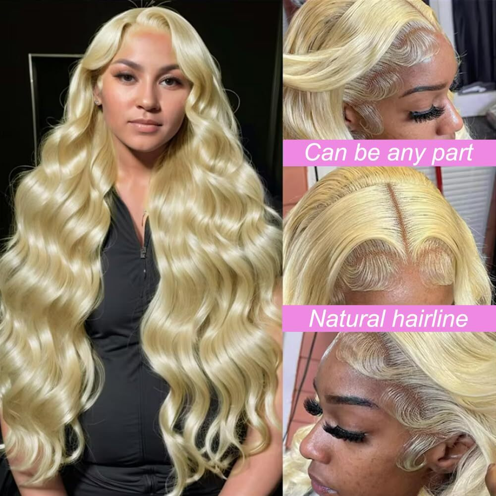 Holiden 250% Density Body Wave Human Hair Wig 5X5 Glueless Wig 613 Lace Front Wig Human Hair 32Inch Blonde Wig Human Hair Hd Lace Frontal Wigs