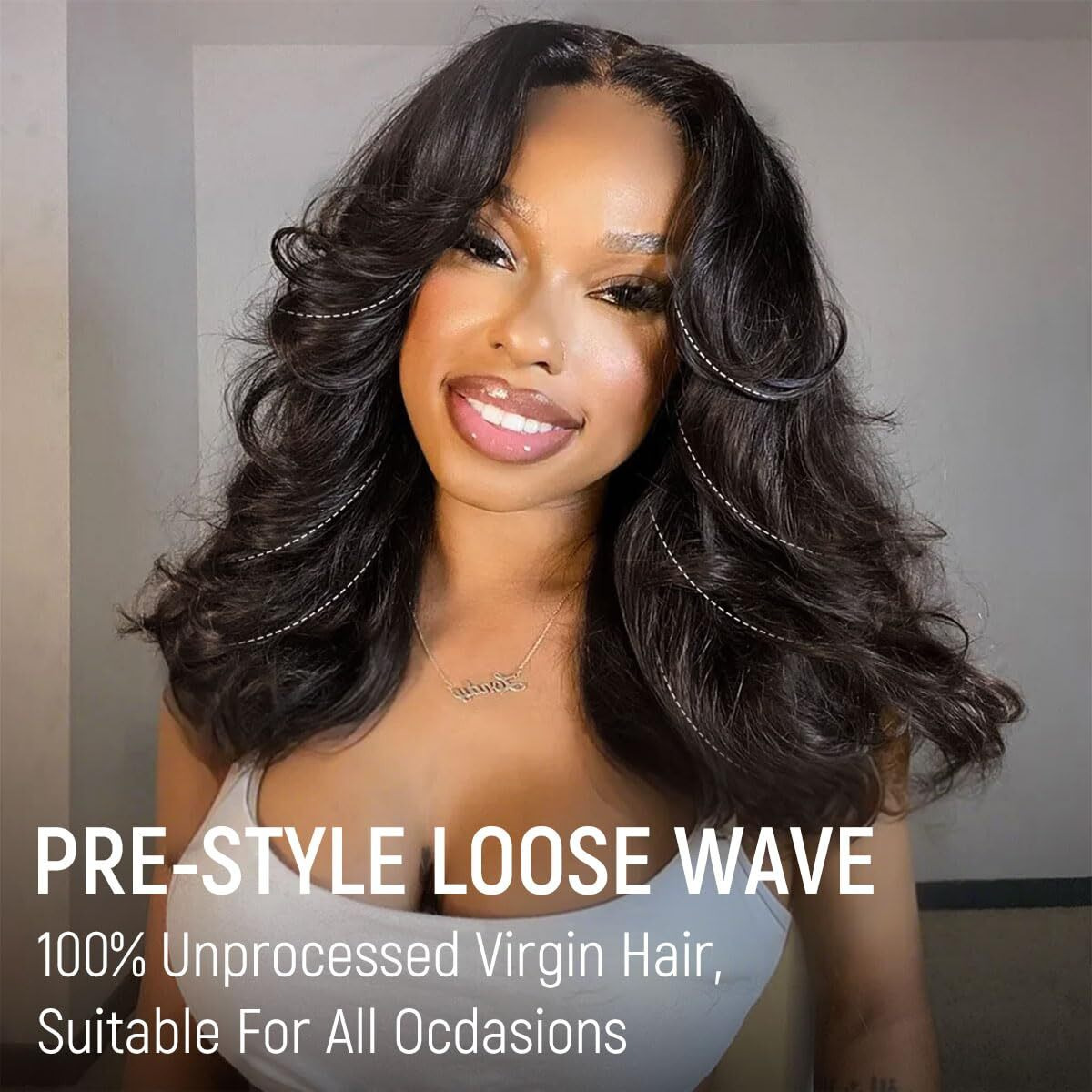 Mscoco Wear And Go Glueless Wigs Human Hair Pre Plucked Pre Cut 6  5 Loose Body Wave Hd Lace Closure Wigs Human Hair For Black Women Pre Bleached Knots 180% Density 16Inch Natural Black Wig