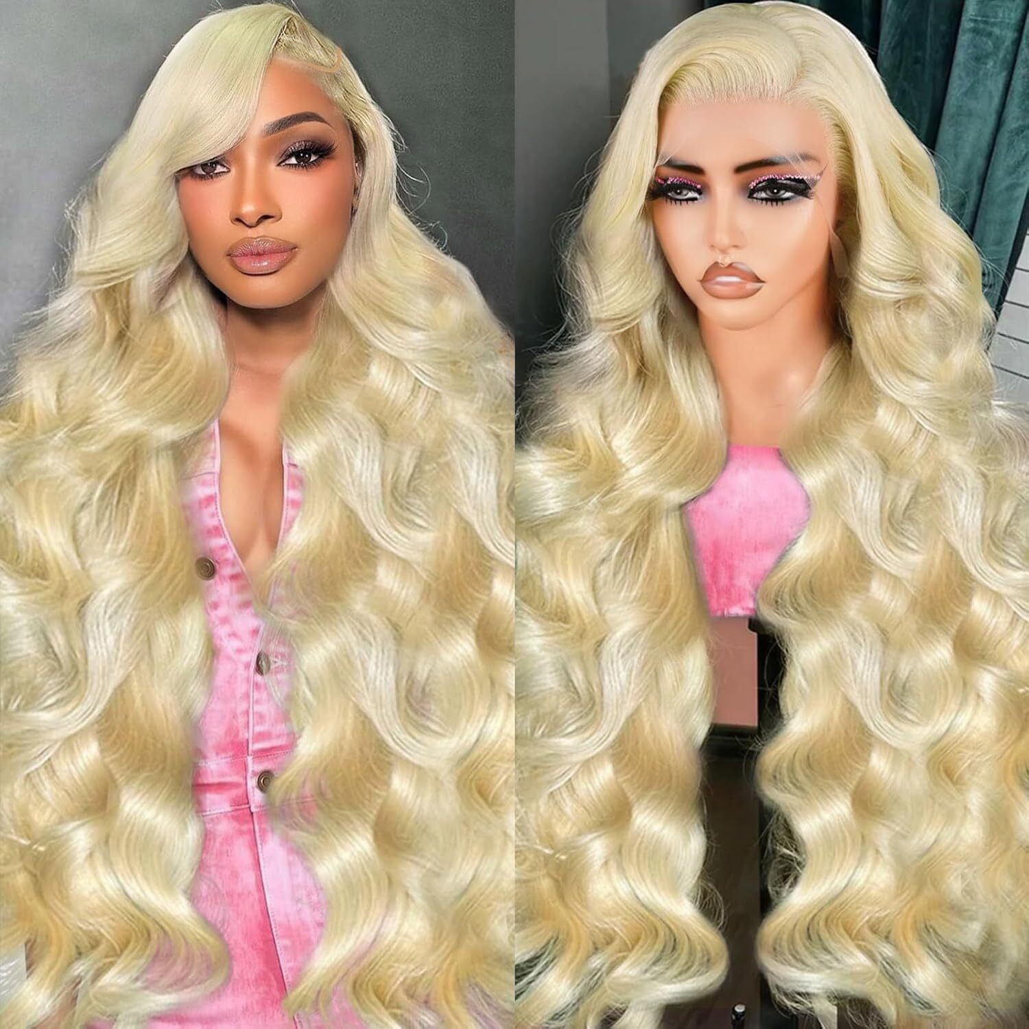 Abhayy 26 Inch 613 Blonde Wig Human Hair 250% Density 3D Hd 13X4 Lace Front Wigs Human Hair Body Wave Wigs For Black Women Glueless Wigs Lace Frontal Wigs
