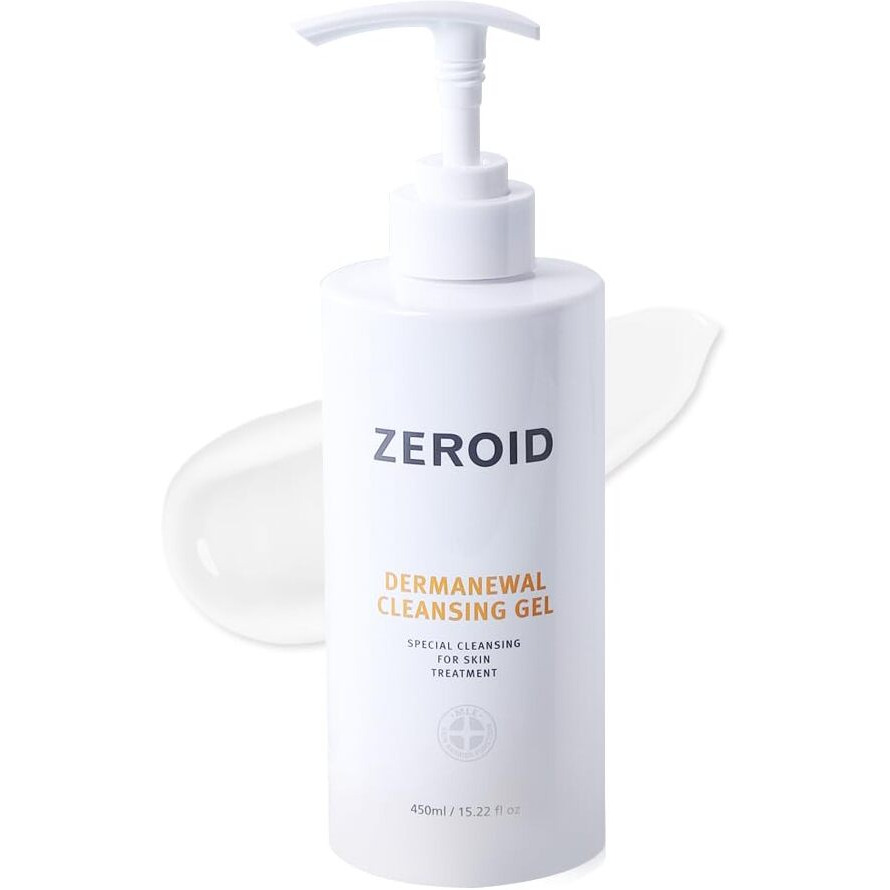 Zeroid | Dermanewal Cleansing Gel | Hydrating Face And Body Wash | Moisturizing Korean Shower Gel | Body Care For Women & Men | Korean Bath Products | Body Care Skin Treatments | 15.22 Fl Oz (450Ml)
